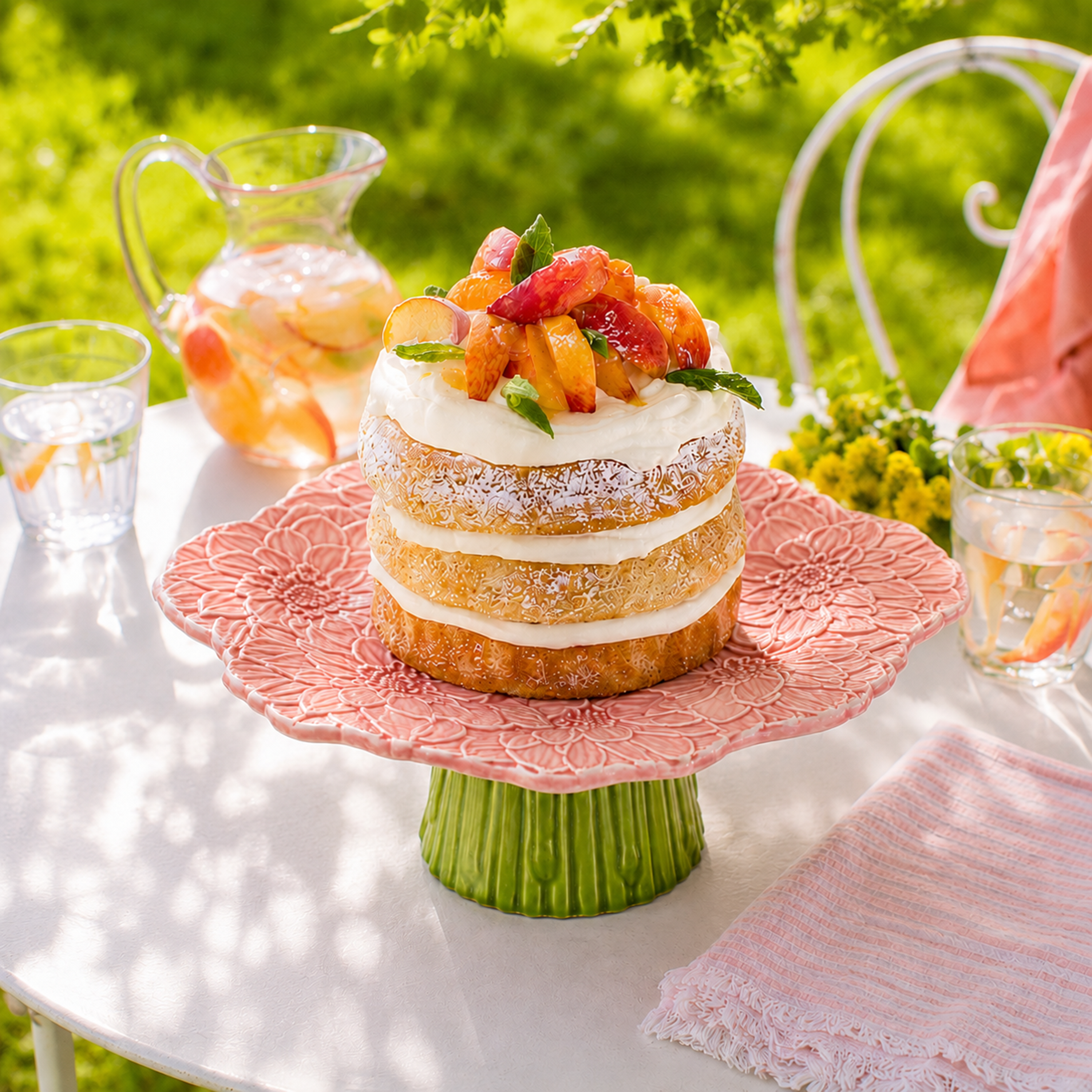 Maria Flor Cake Stand Pink