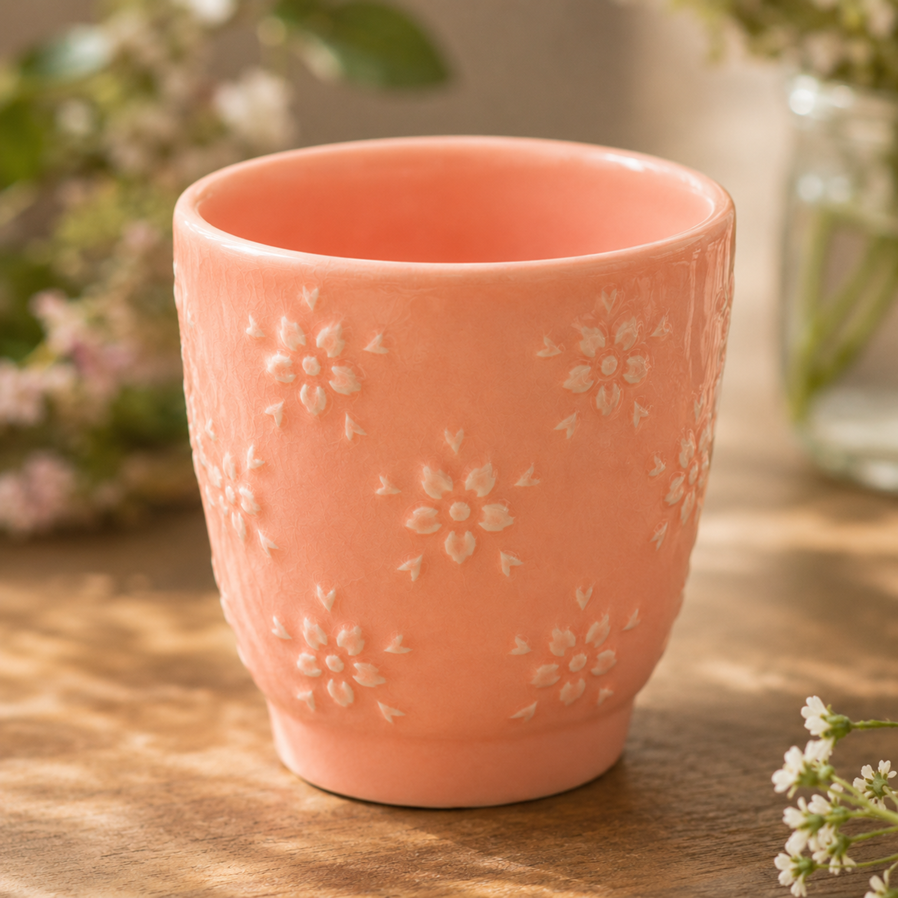 Flora Tea Cup Pink