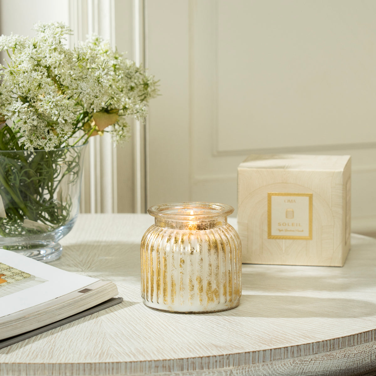 Soleil Night Gardenia Scented Candle Jar