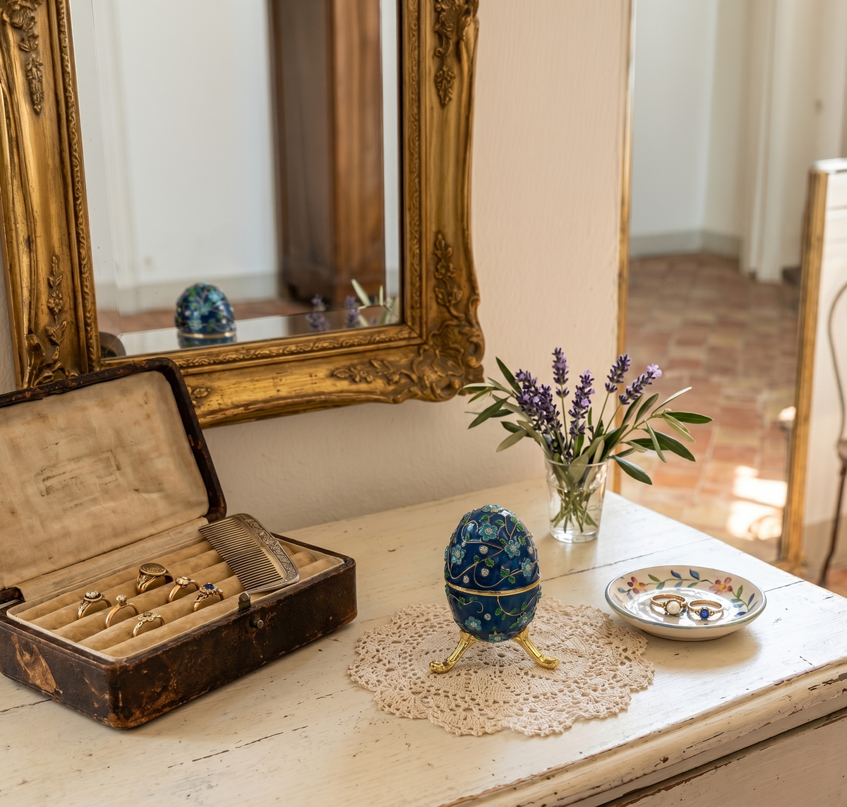 Evaa Trinket Box Indigo