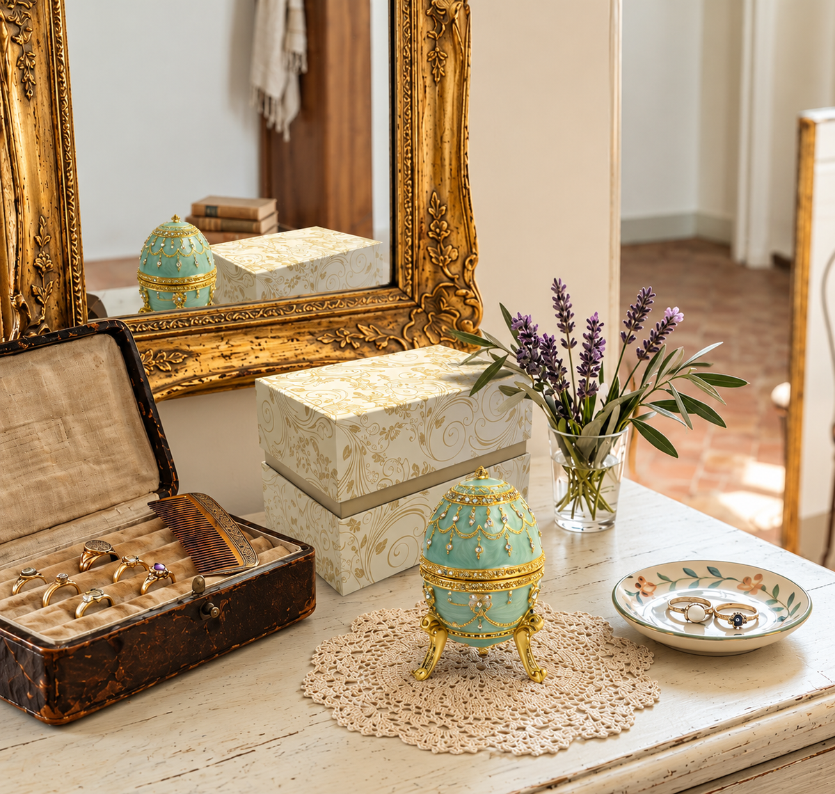 Evaa Trinket Box Green
