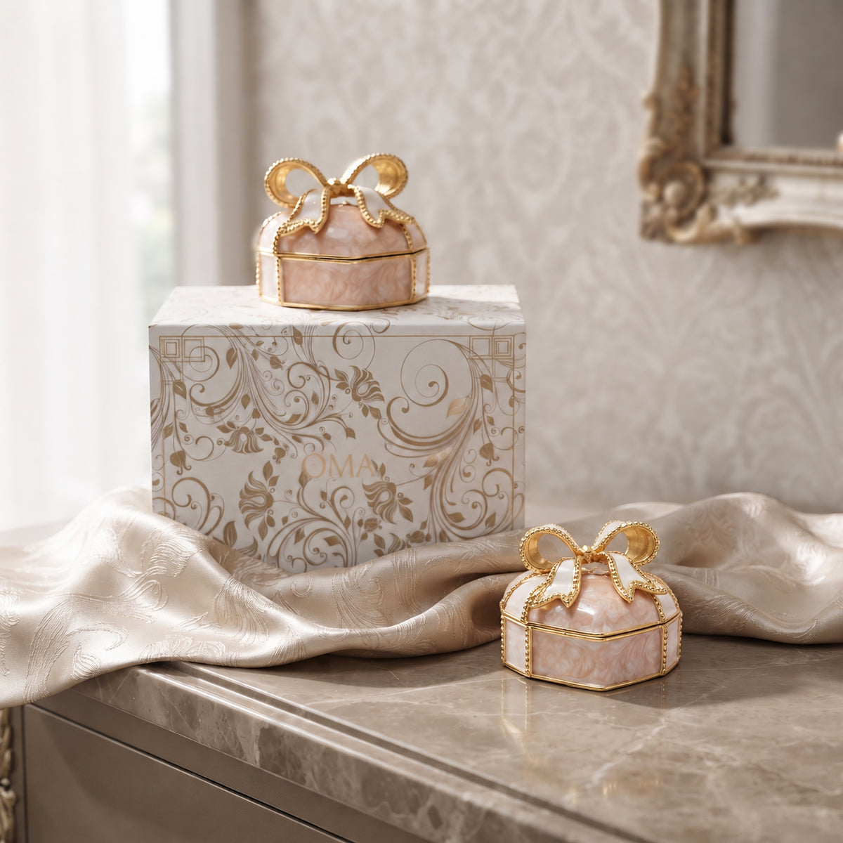 Evaa Trinket Box Blush