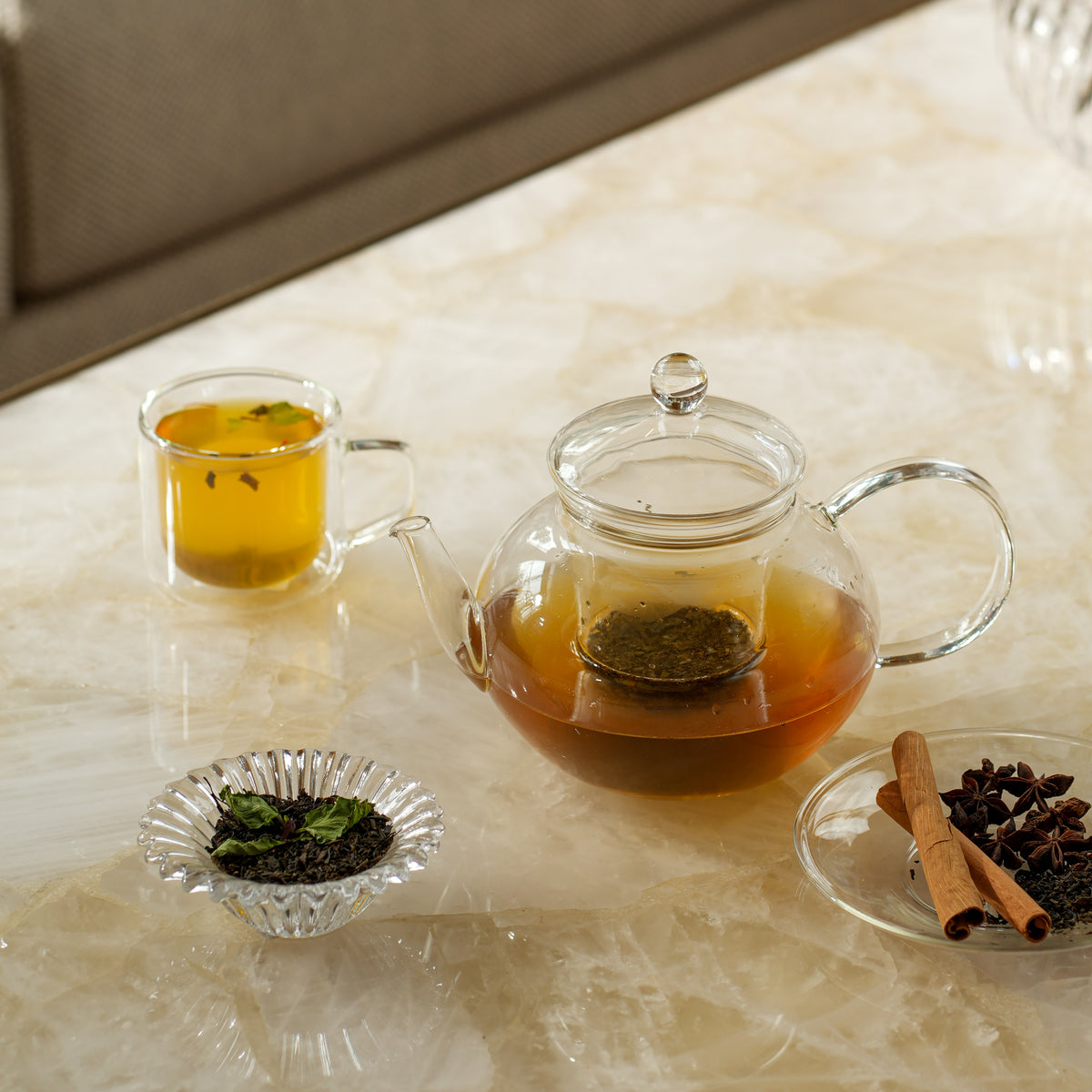 Thermic Tea Kettle With glass Strainer 400ml