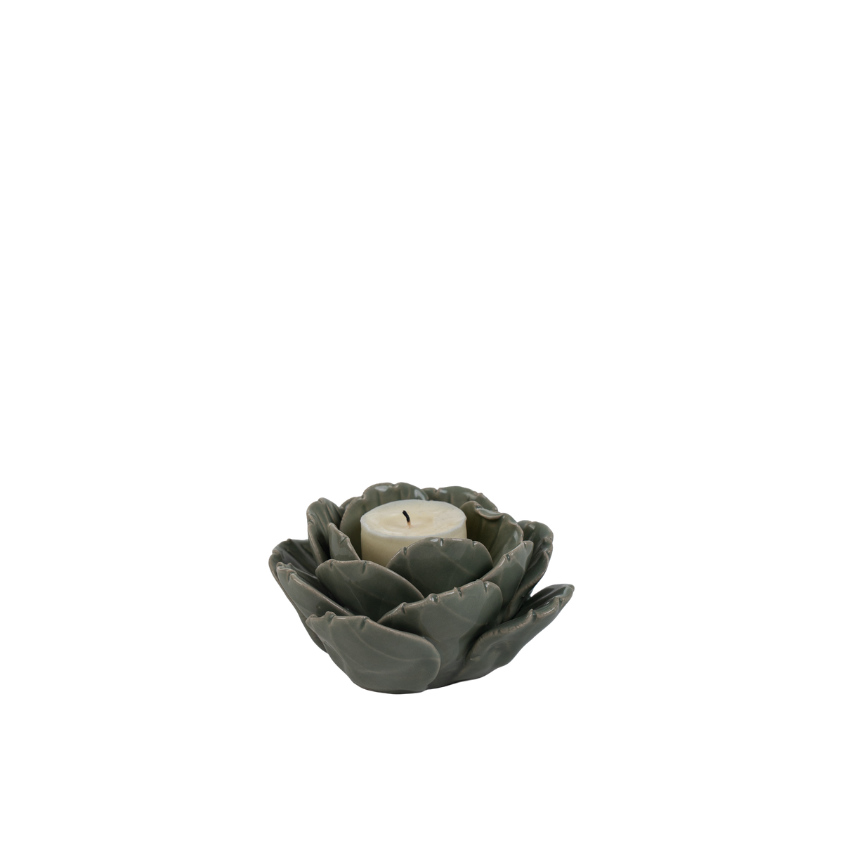 Vivienne T-Light Candle Holder Green