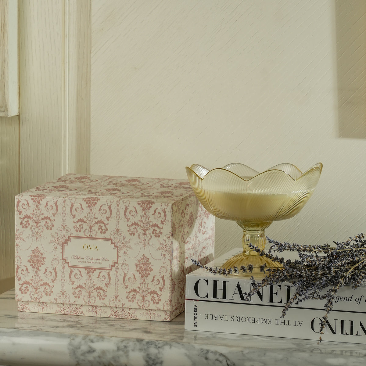 Milliflora Enchanted Eden Footed Candle