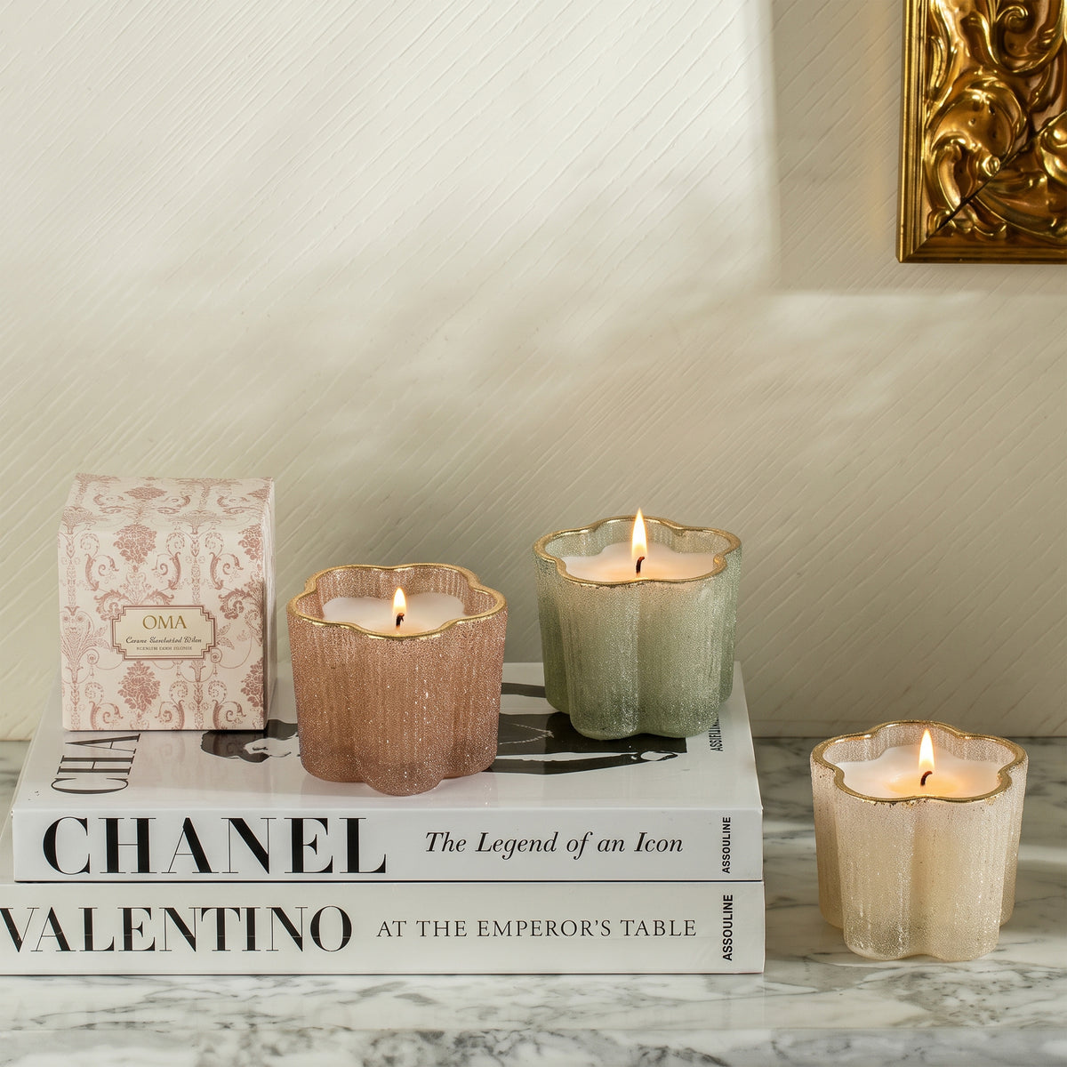 Crown Enchanted Eden Candle S/3
