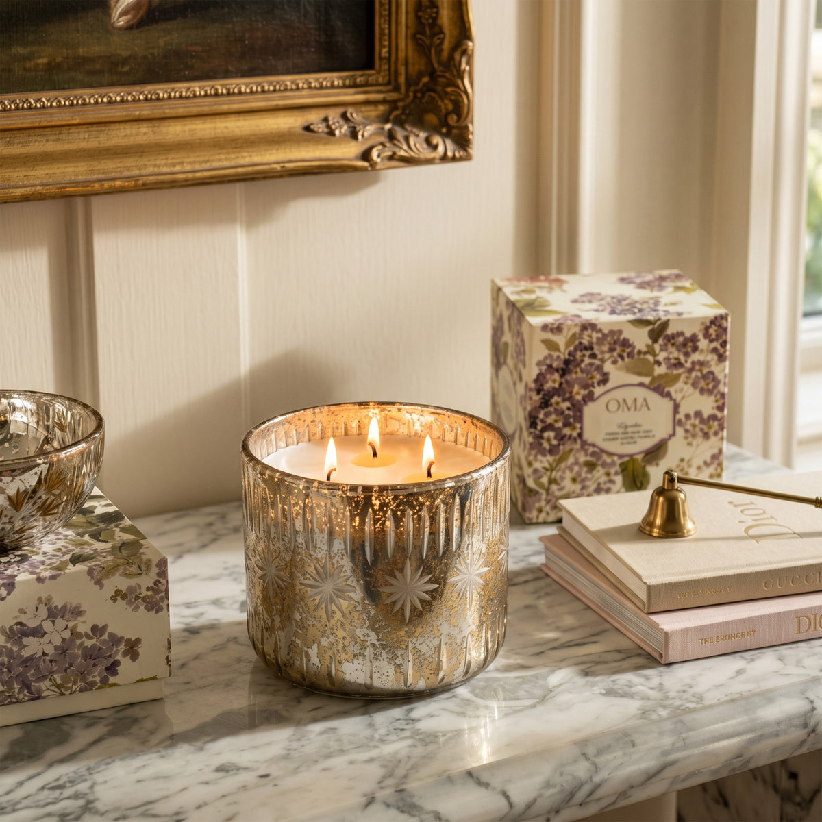 Striate Fresh Balsam & Cedar Wood Candle