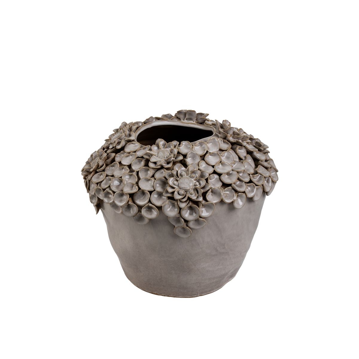 Coquille Vase Ivory H24 cm