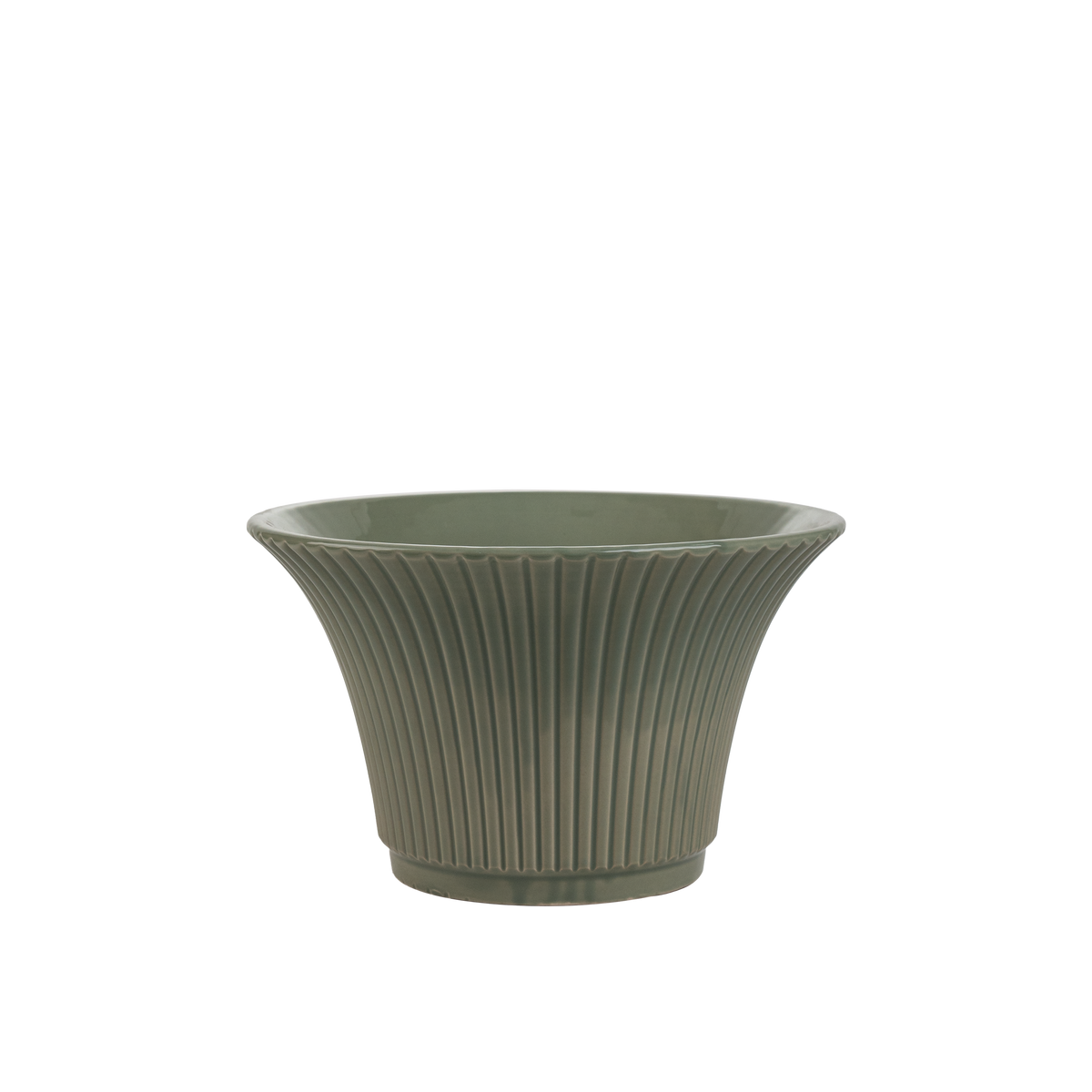 Coquille Vase Green H18 cm