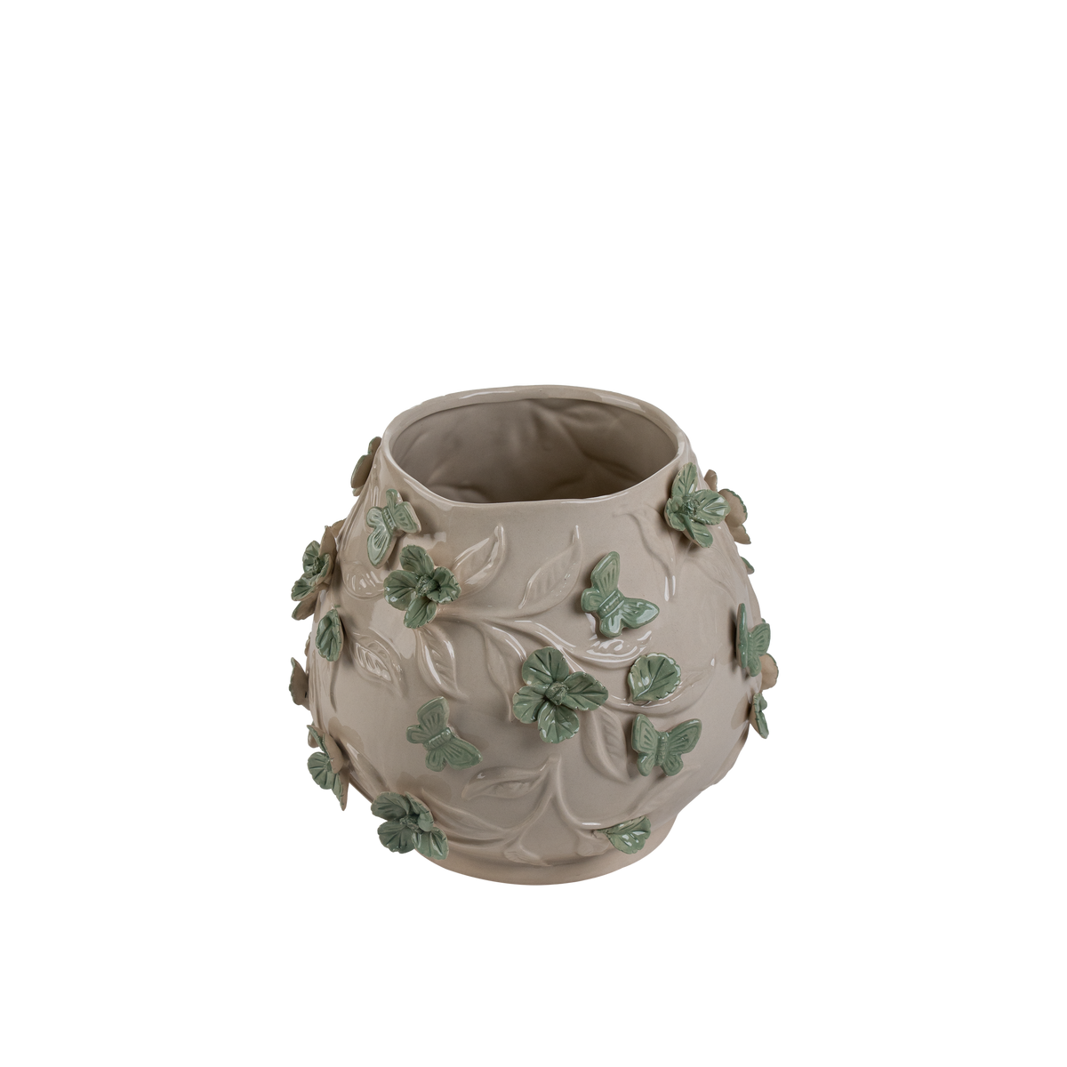Coquille Vase Ivory Dia 27 cm