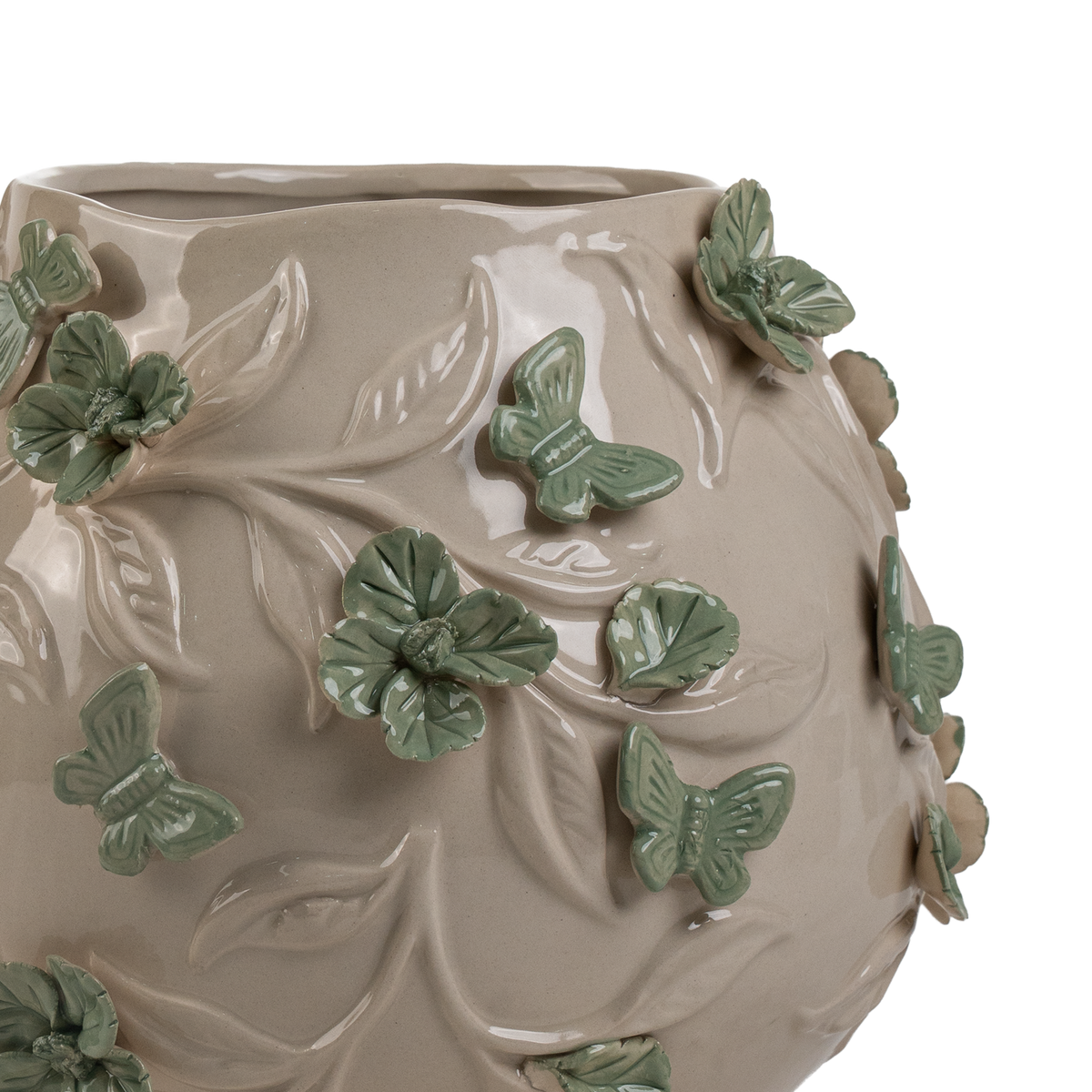 Coquille Vase Ivory Dia 27 cm