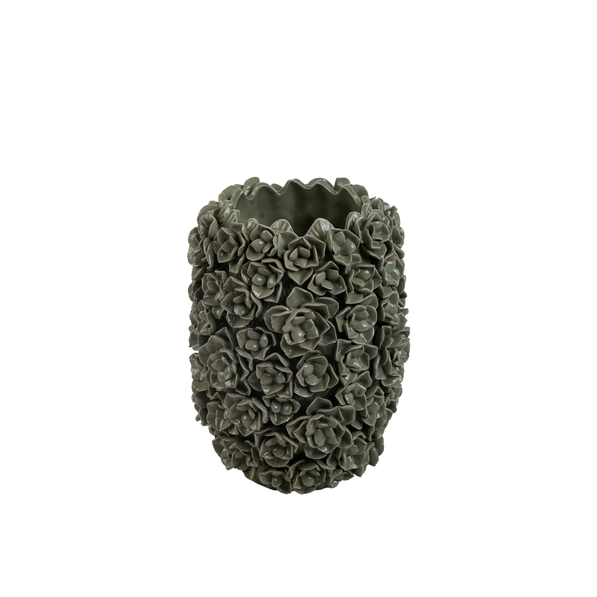 Coquille Vase Green H26 cm