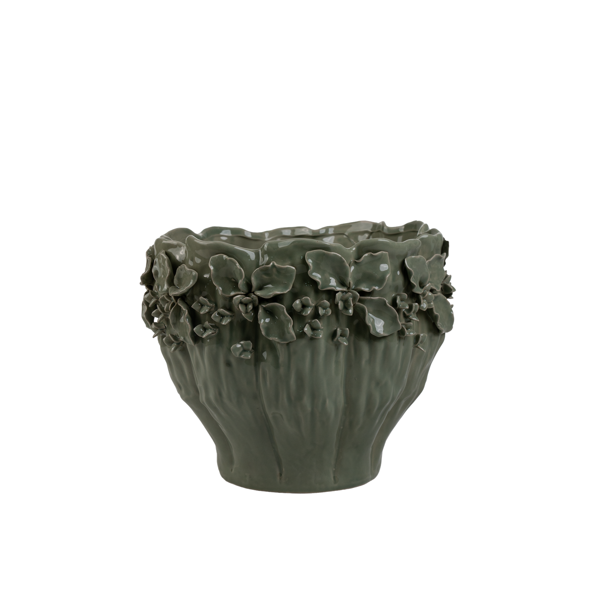Coquille Vase Green H25 cm