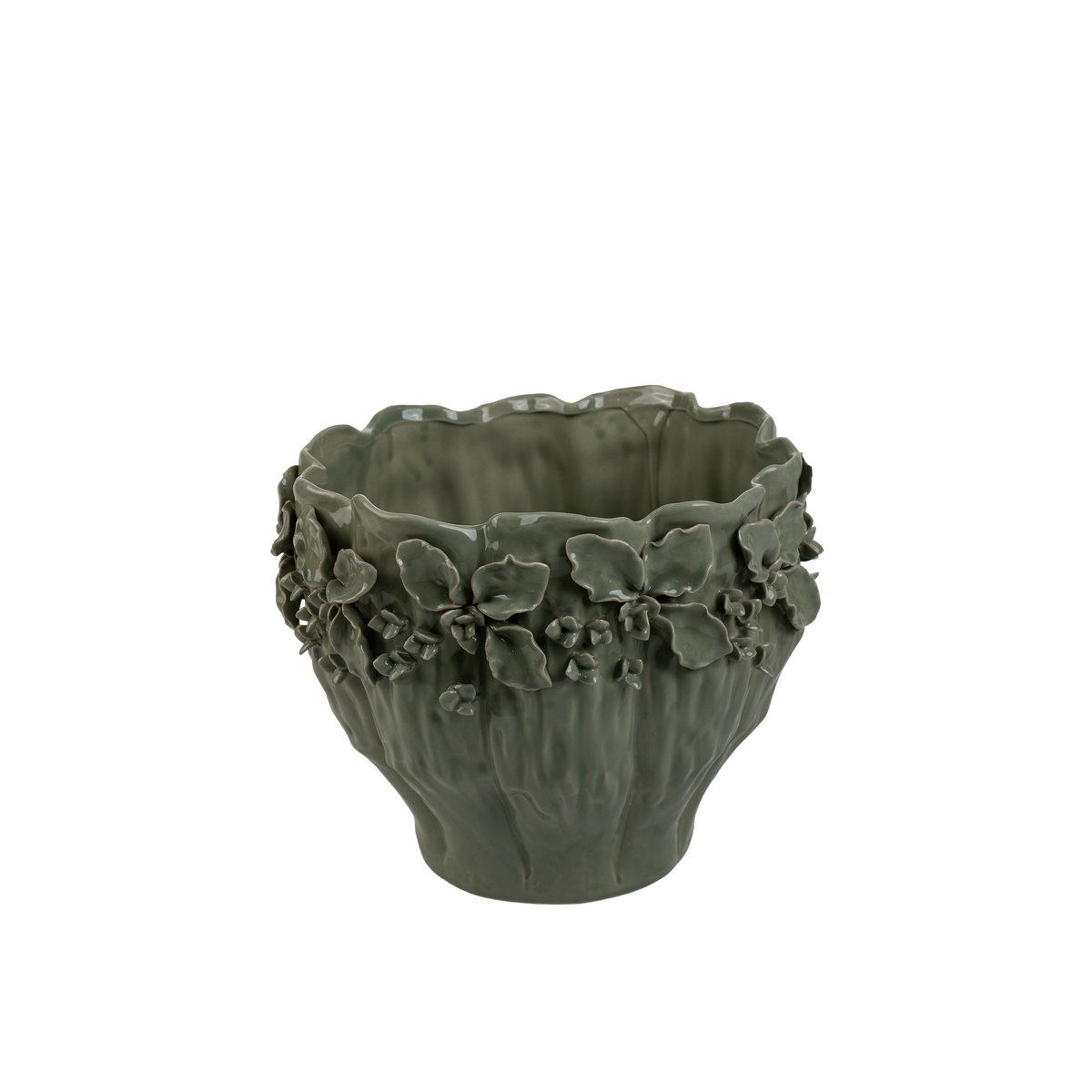 Coquille Vase Green H25 cm