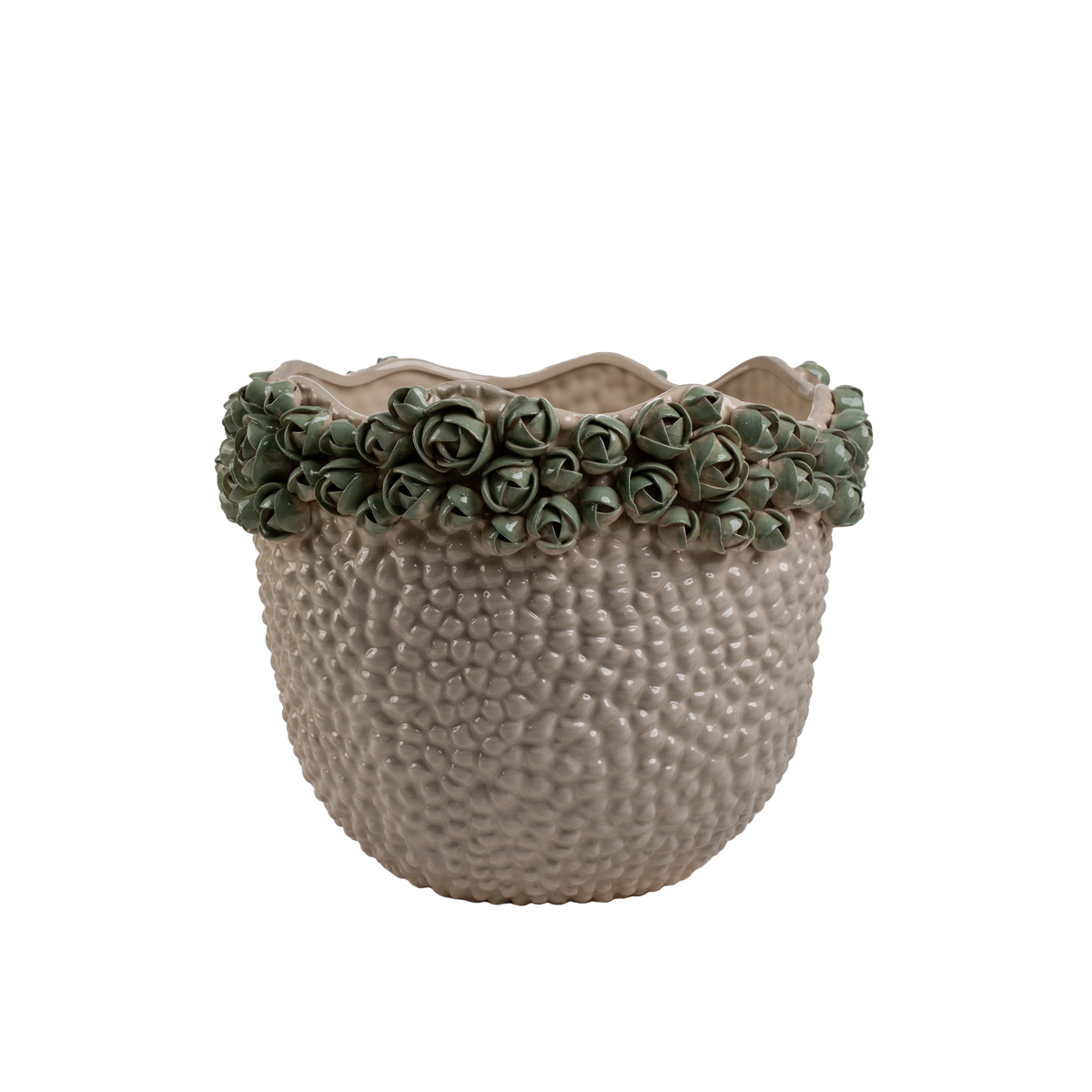 Coquille Vase Ivory H26 cm