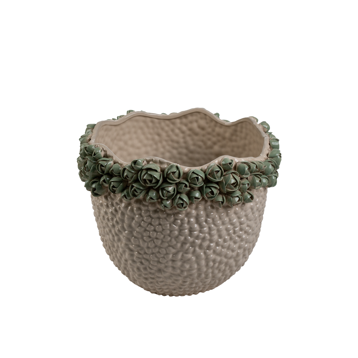 Coquille Vase Ivory H26 cm
