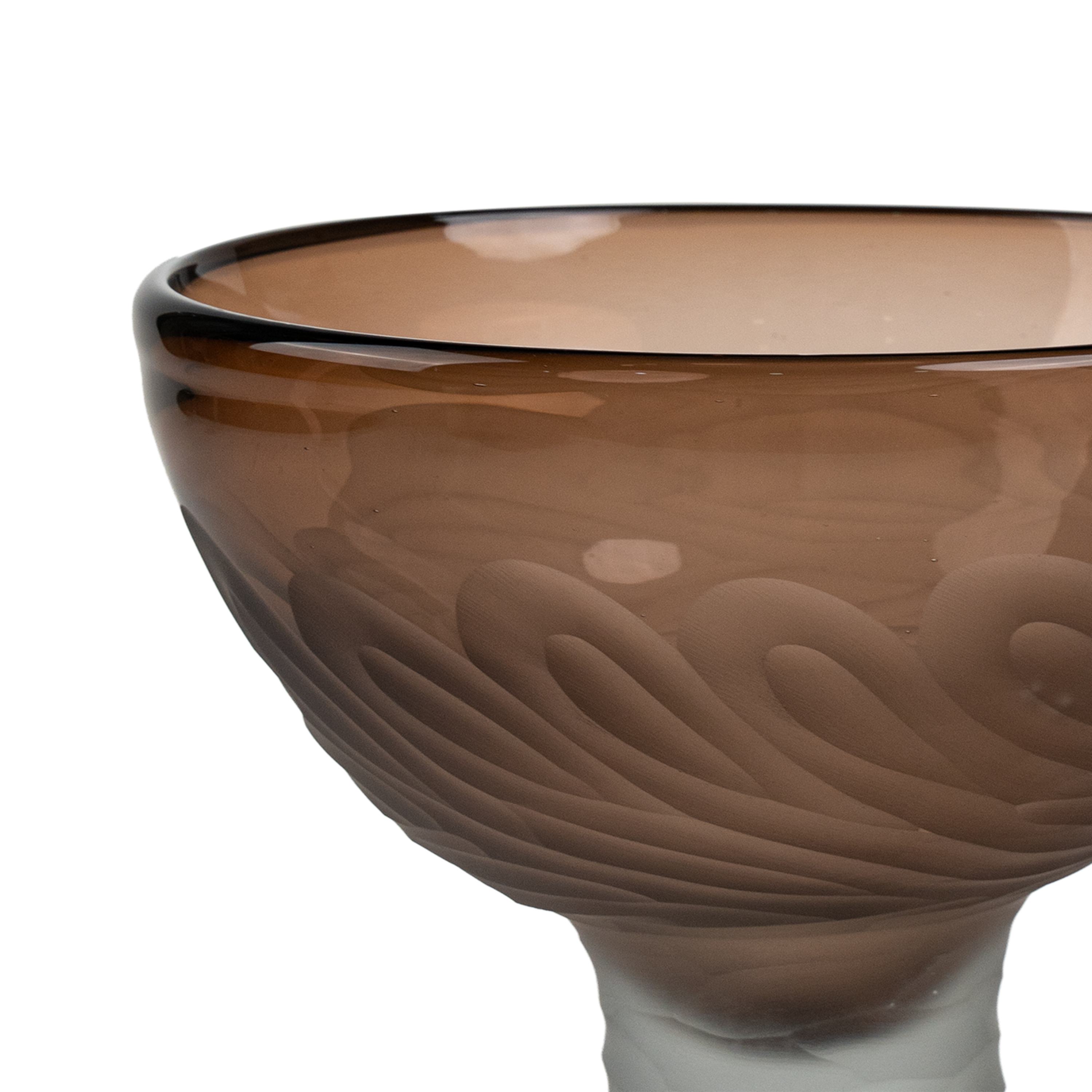 Pontil Centrepiece Bowl Brown