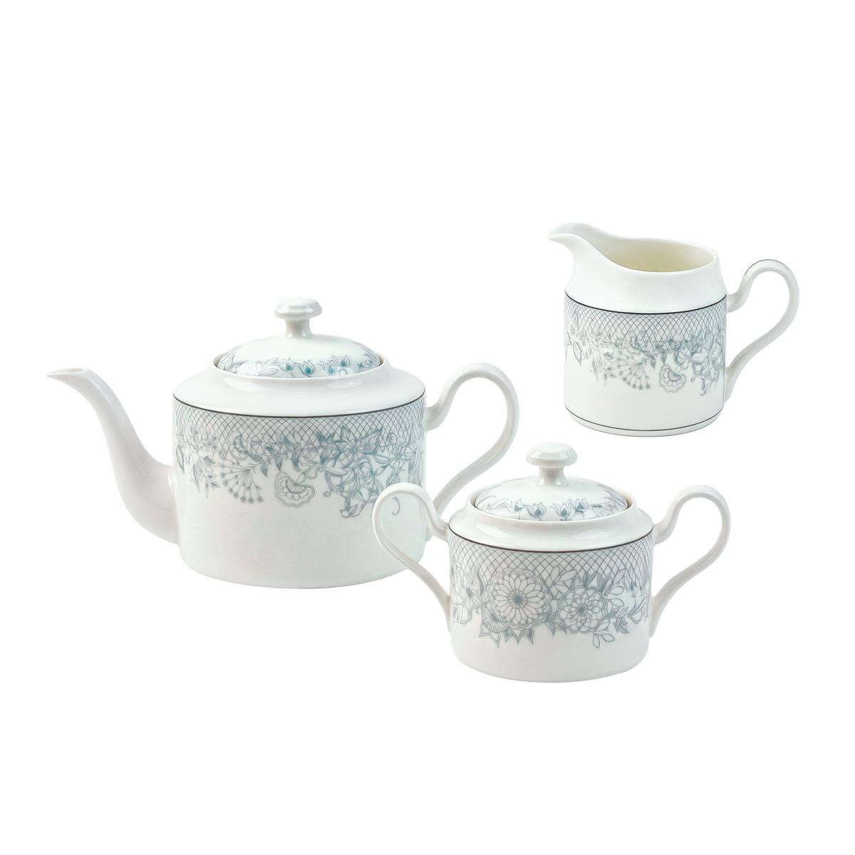 Laced Natural Tea set