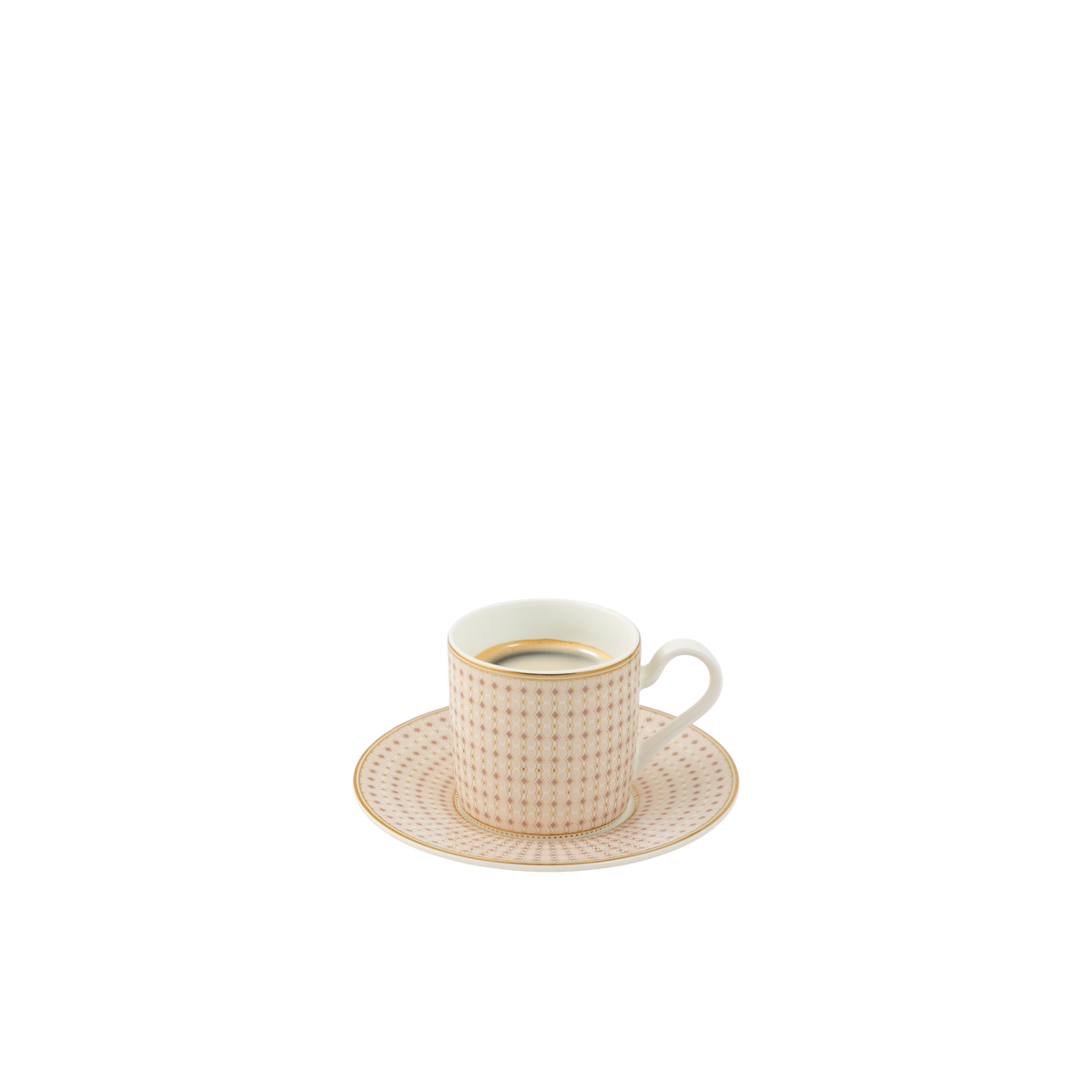 Grace Gold Espresso Cup & Saucer S/2
