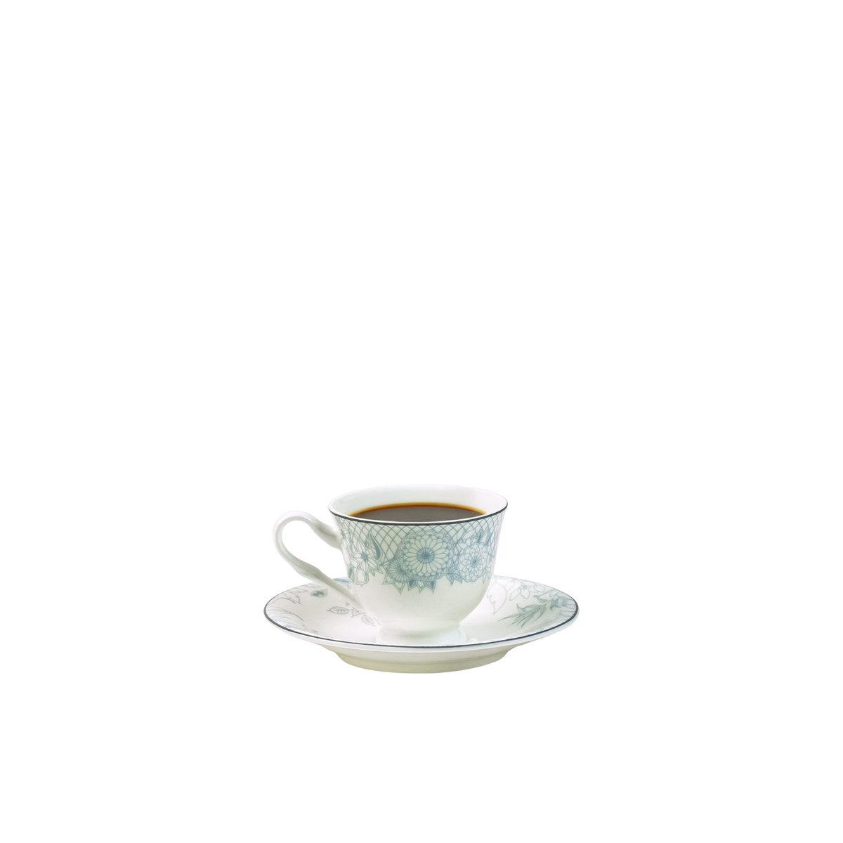 Laced Natural Espresso cup & Saucer S/2