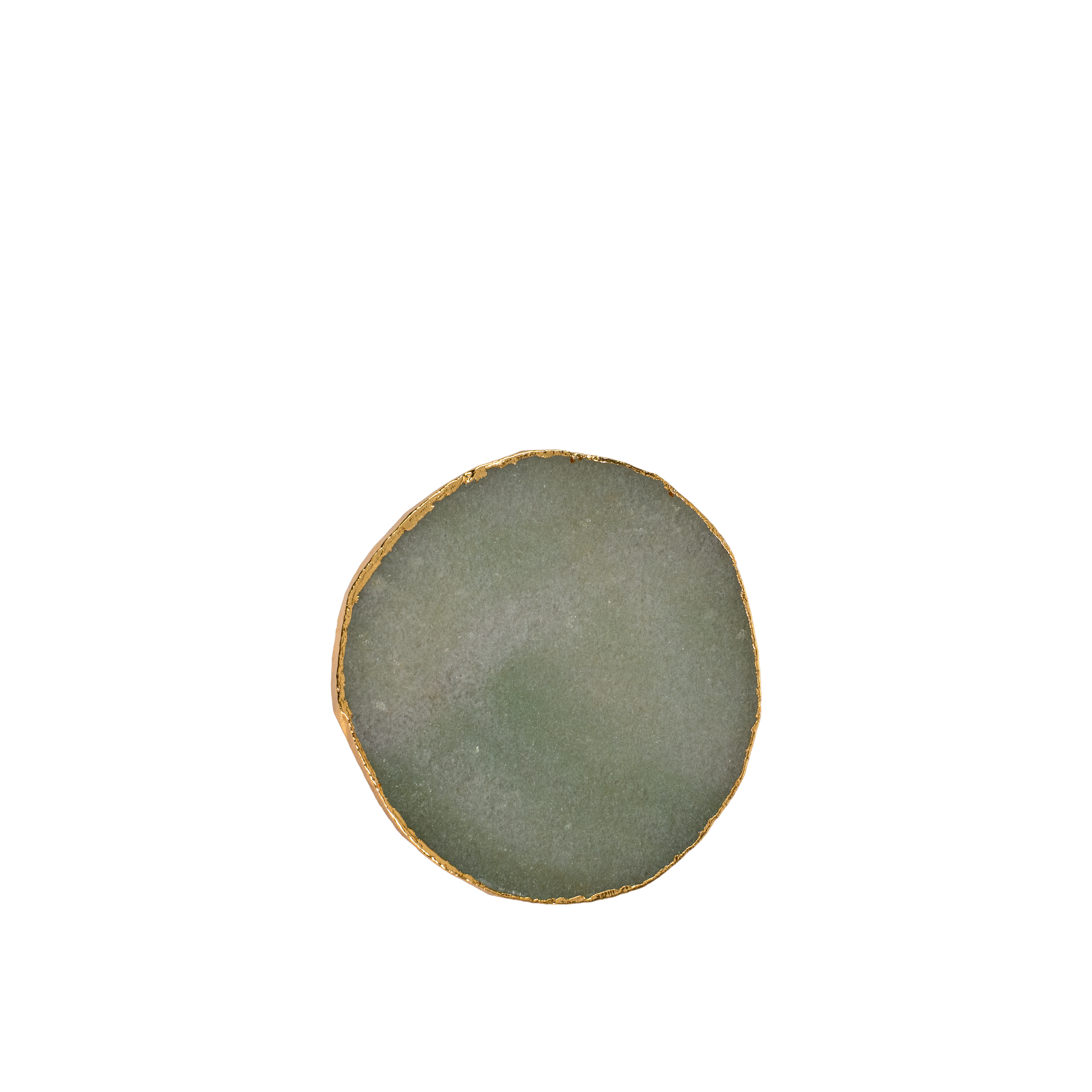Drip Jade Quartz Coaster S/2