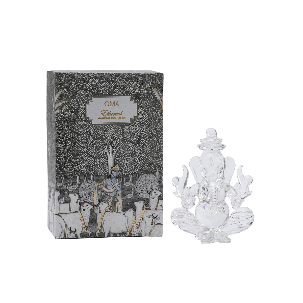 Plume Ganesha Idol H8 cm