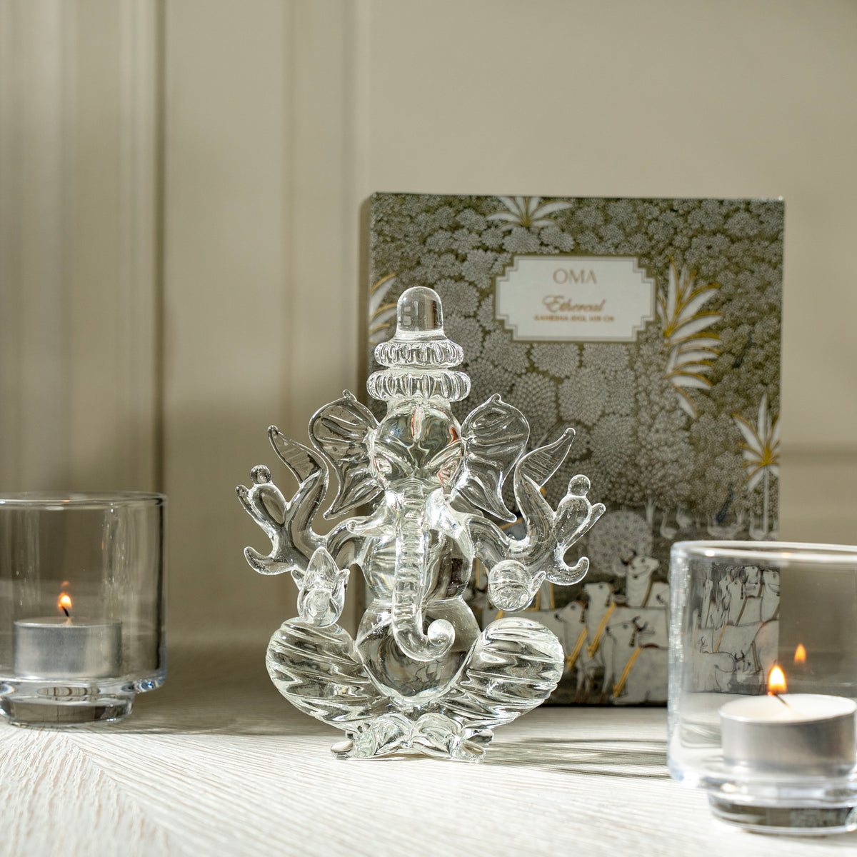 Plume Ganesha Idol H15 cm