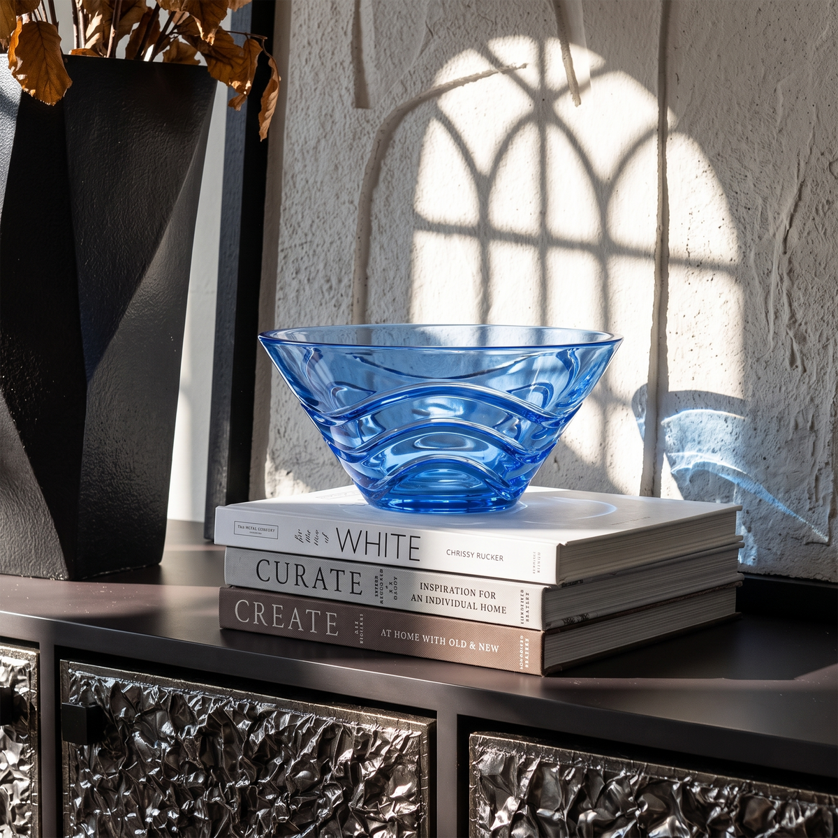 Wave Centerpiece Bowl Lavender