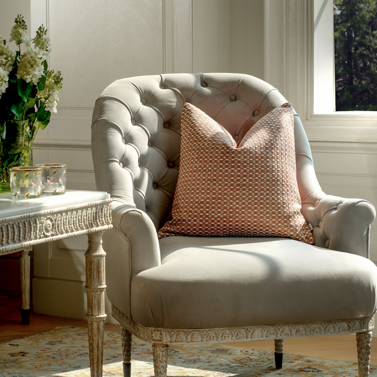 Matrix Jacquard Decorative Cushion 550 GSM