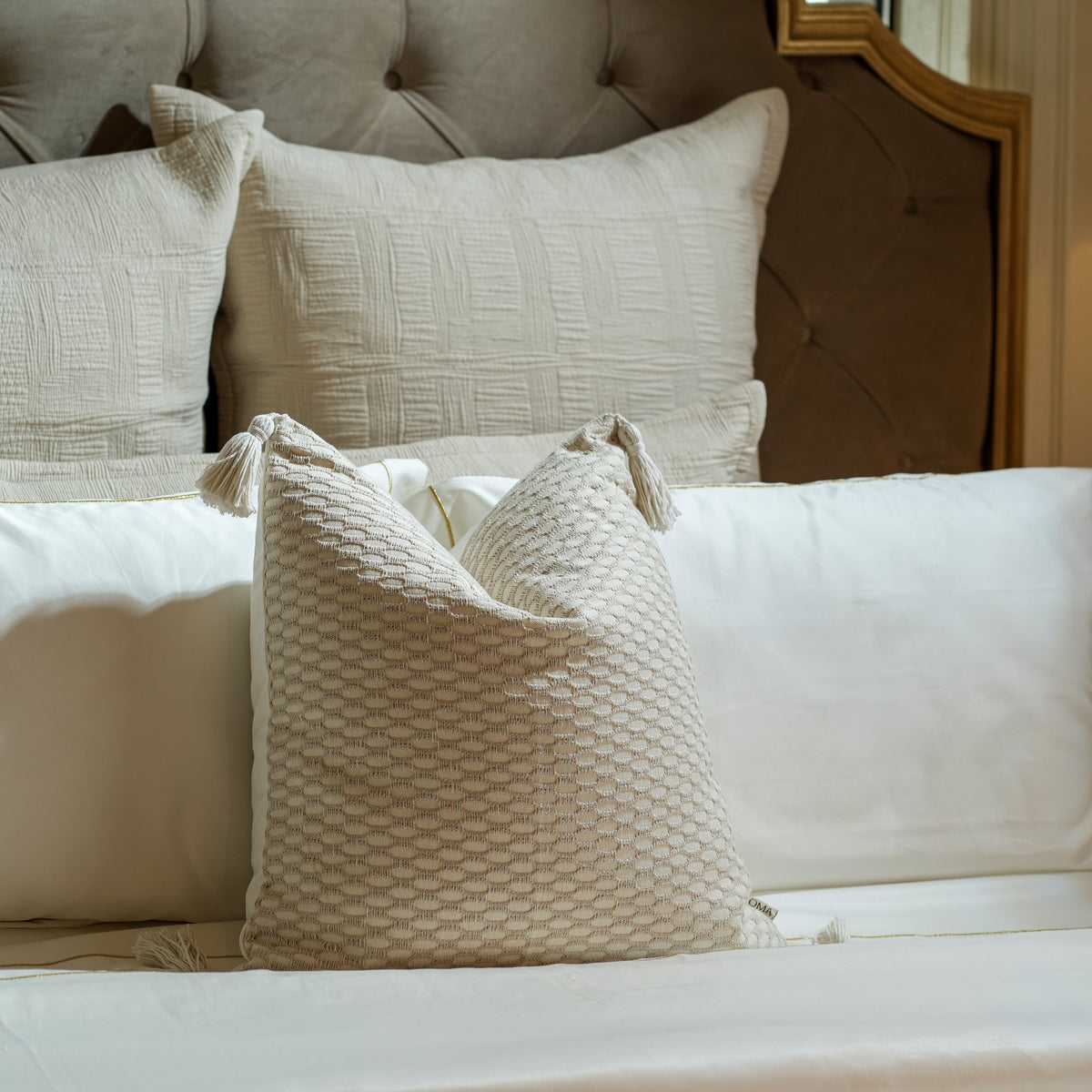 Matrix Jacquard Decorative Cushion 453 GSM