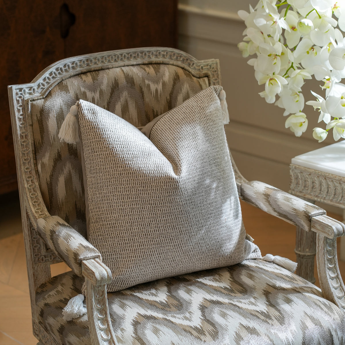 Matrix Jacquard Decorative Cushion 350 GSM