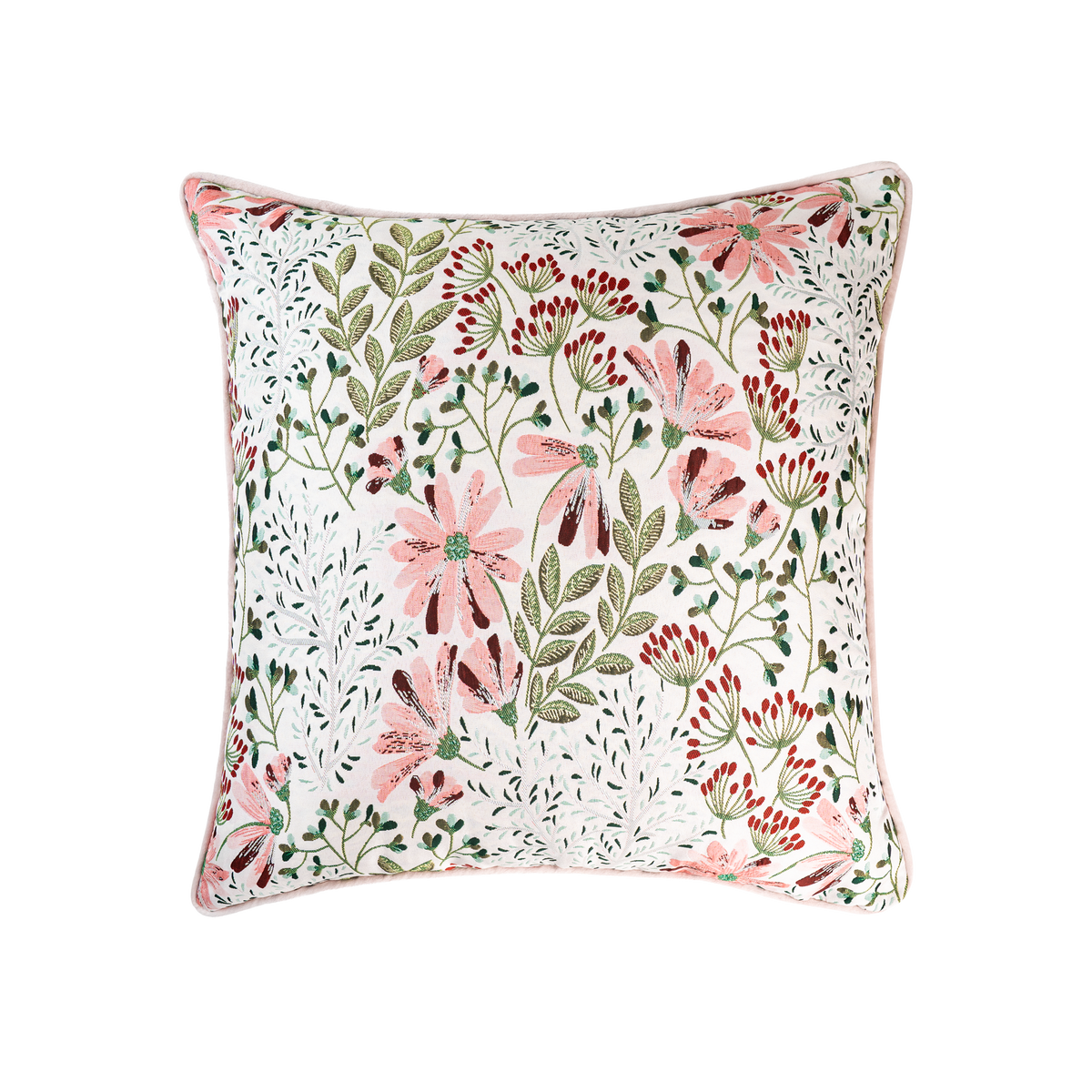 Herbarium Jacquard Decorative Cushion
