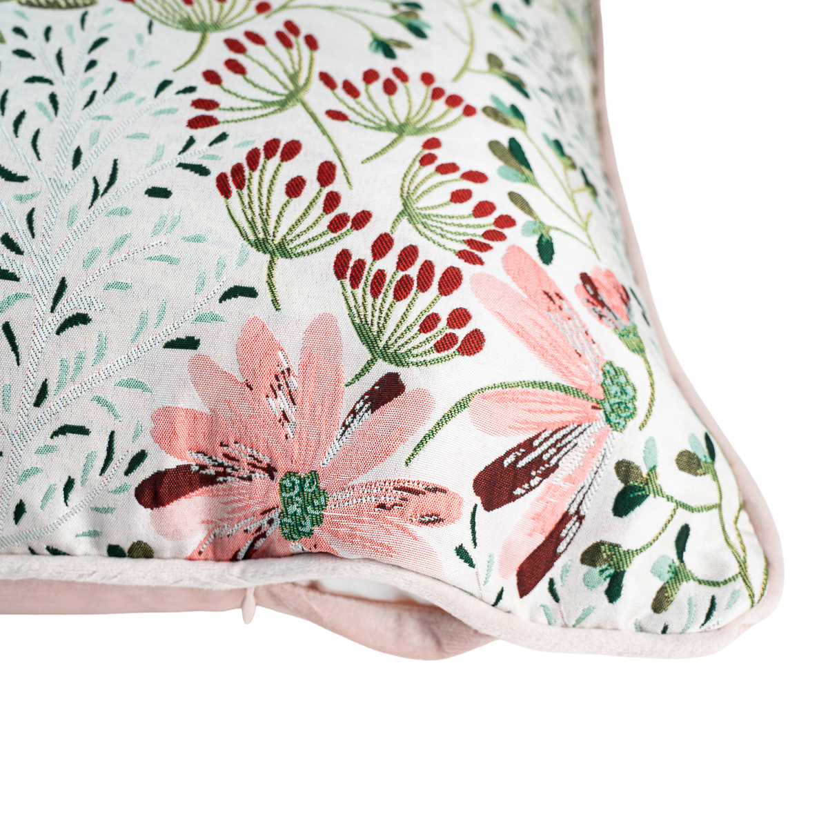 Herbarium Jacquard Decorative Cushion