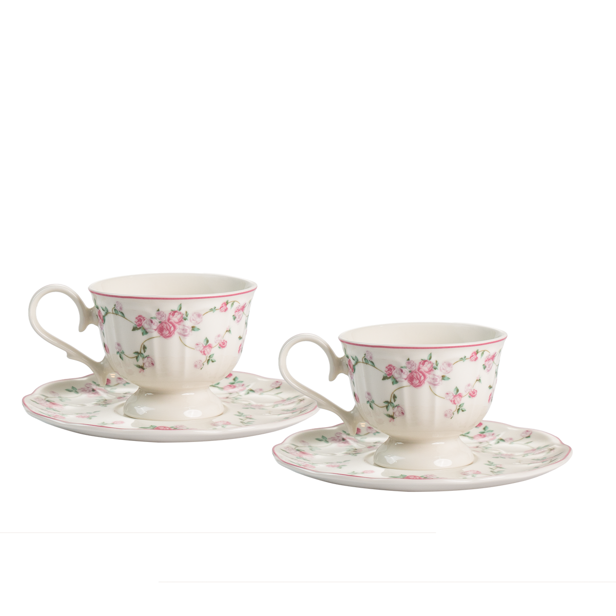 La Vie En Rose Tea Cup & Saucer