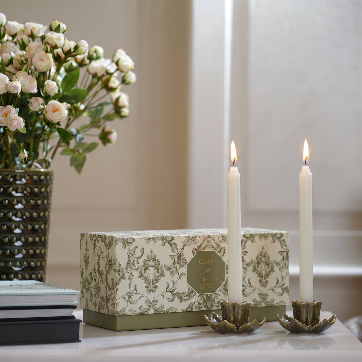 Shroud Night Gardenia Scented Candle Jar S/2