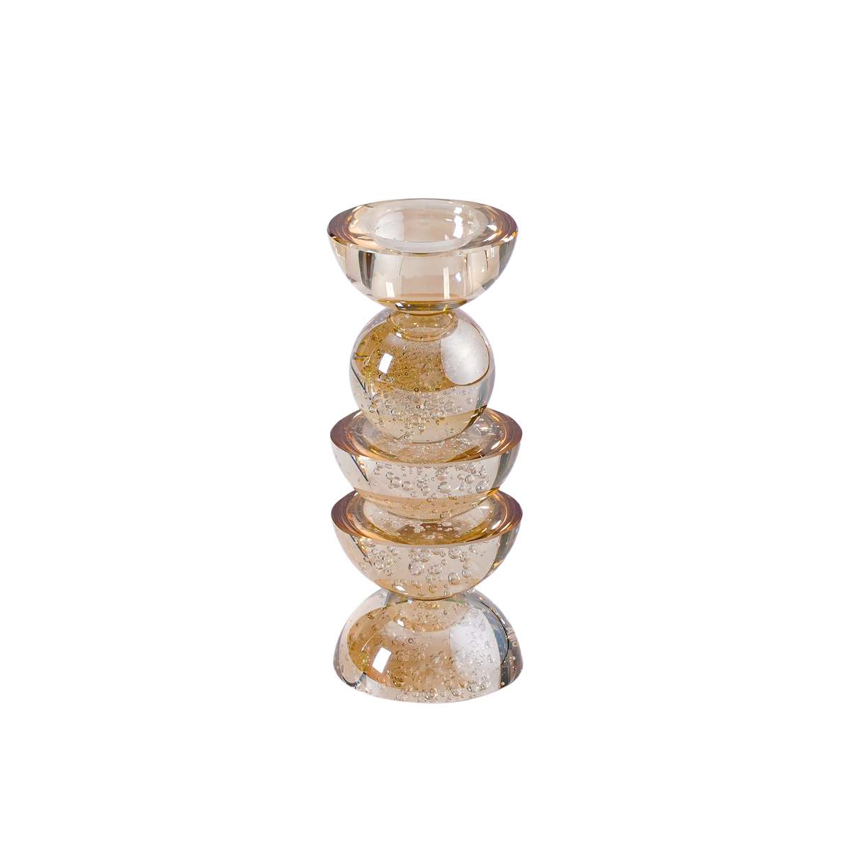 Calcite Taper Candle Holder S/2