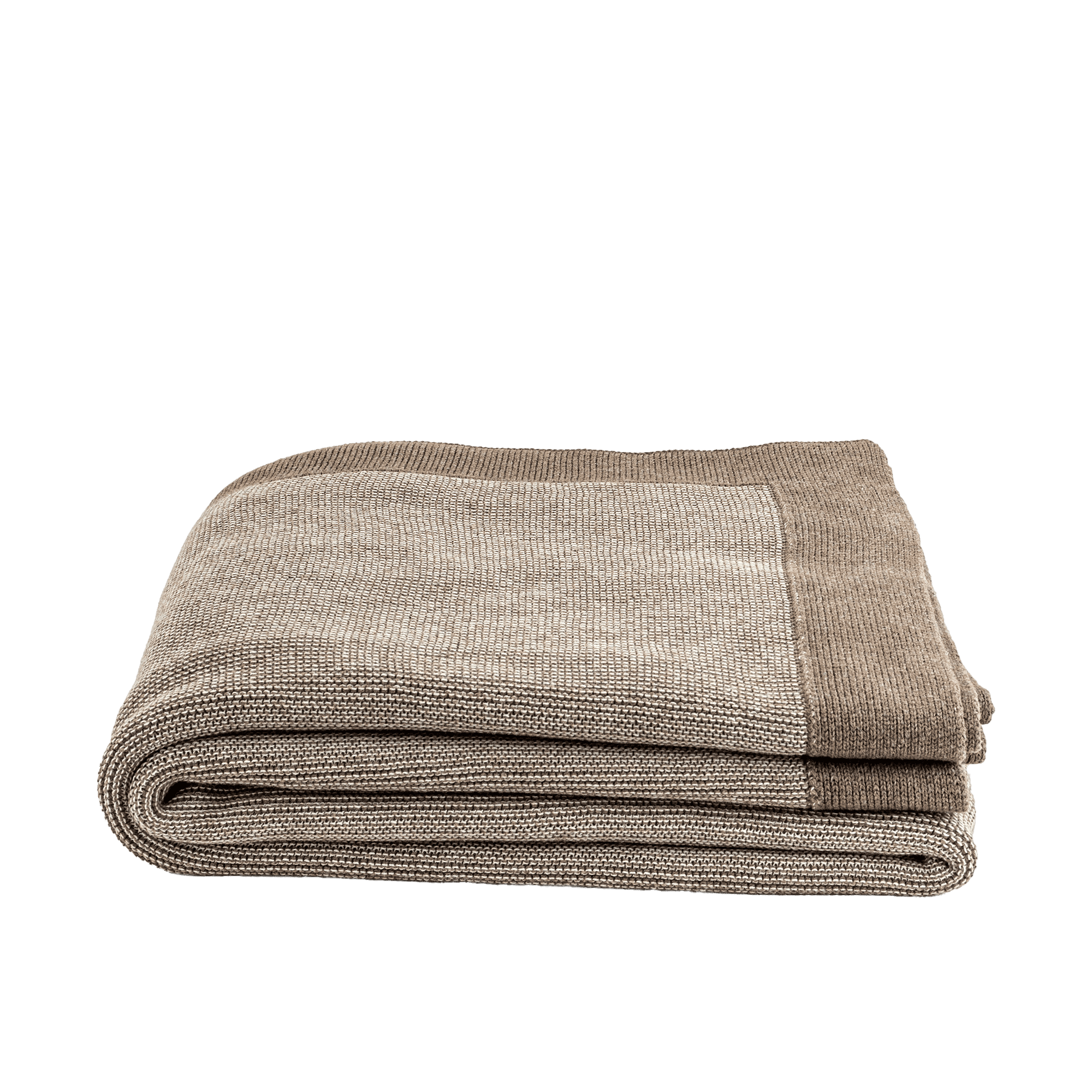 Plain Marled 100% Cotton Throw Blanket