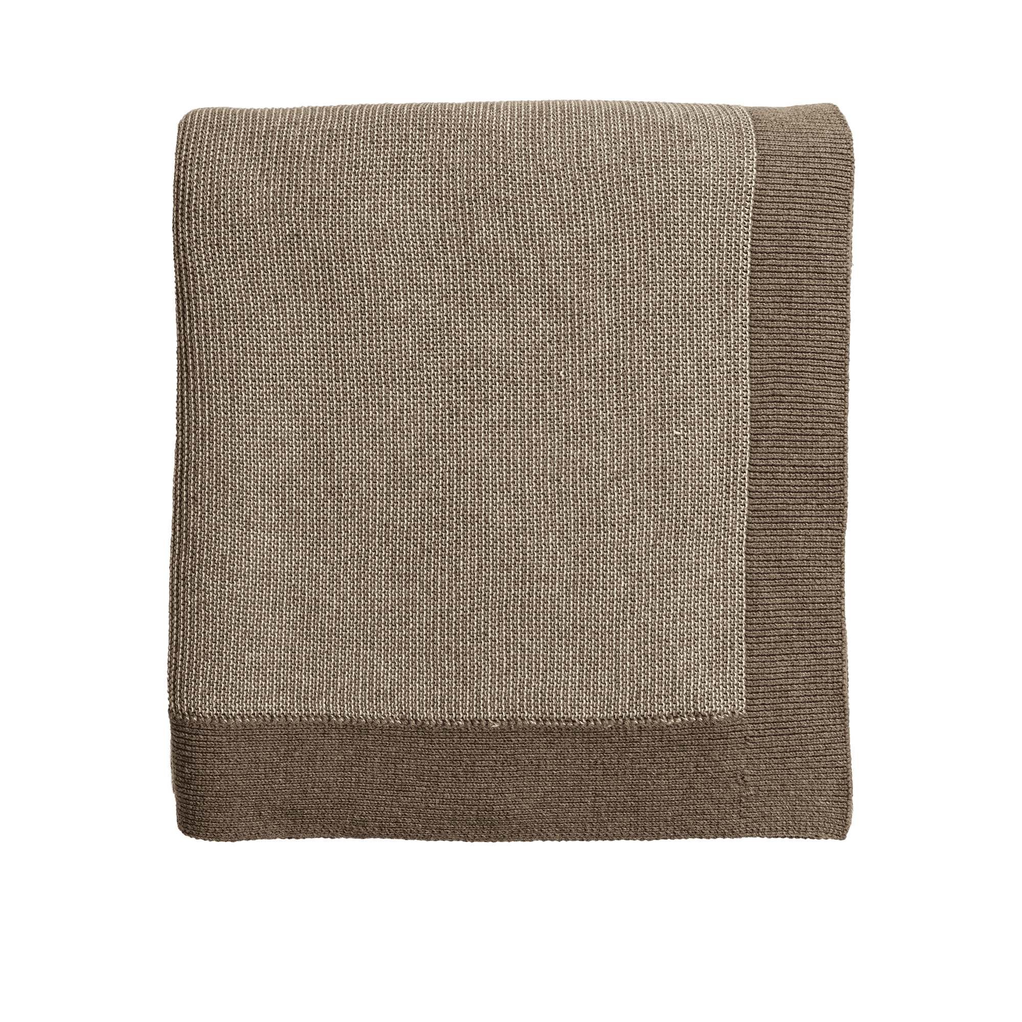 Plain Marled 100% Cotton Throw Blanket