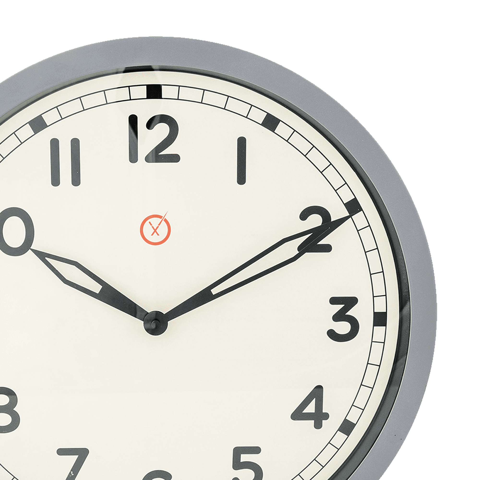 POLI WALL CLOCK GREY