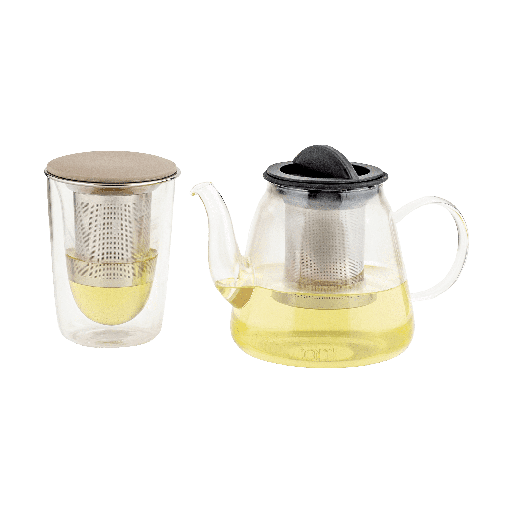 Scavo Thermic Tea Glass With Strainer