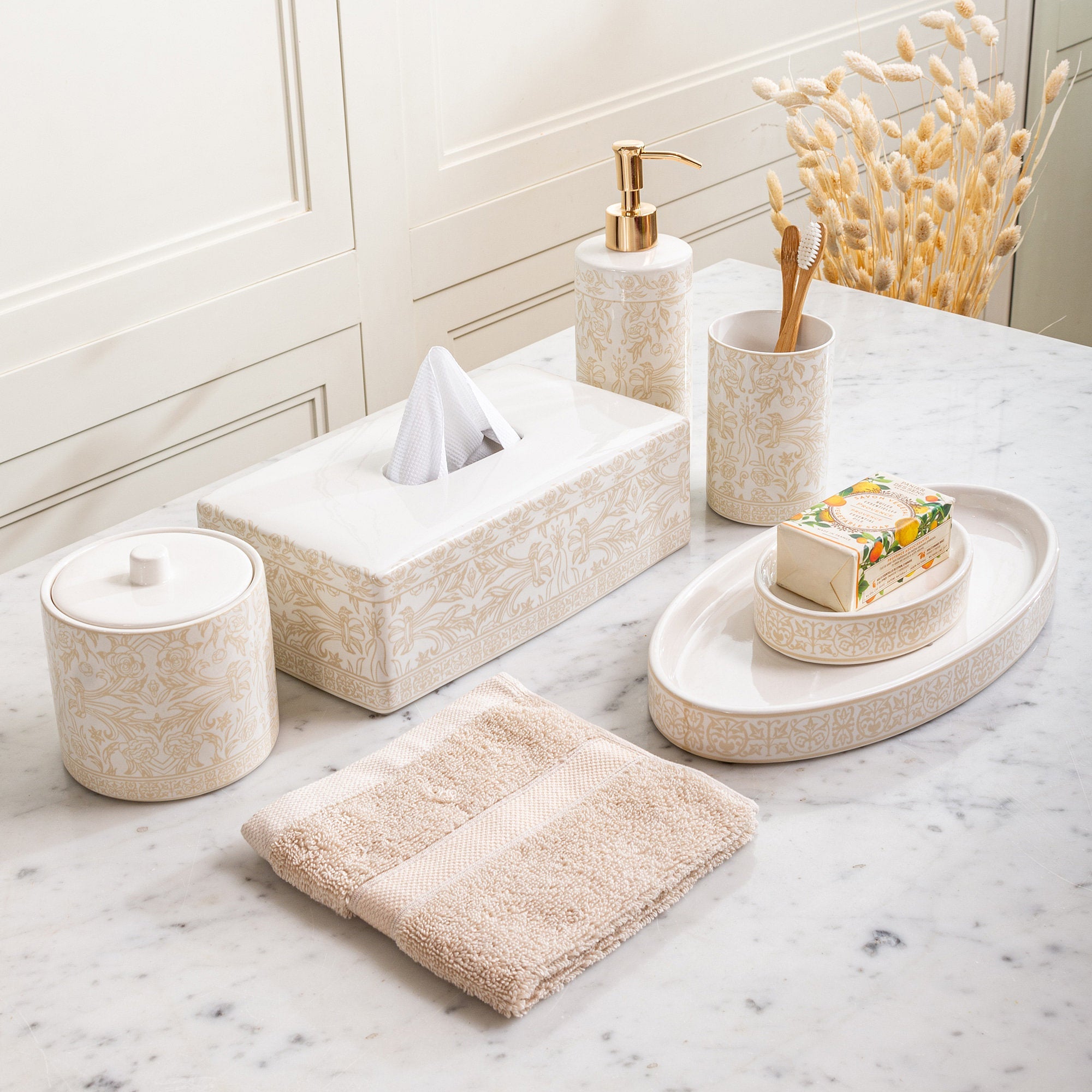 Carrara Cotton Jar