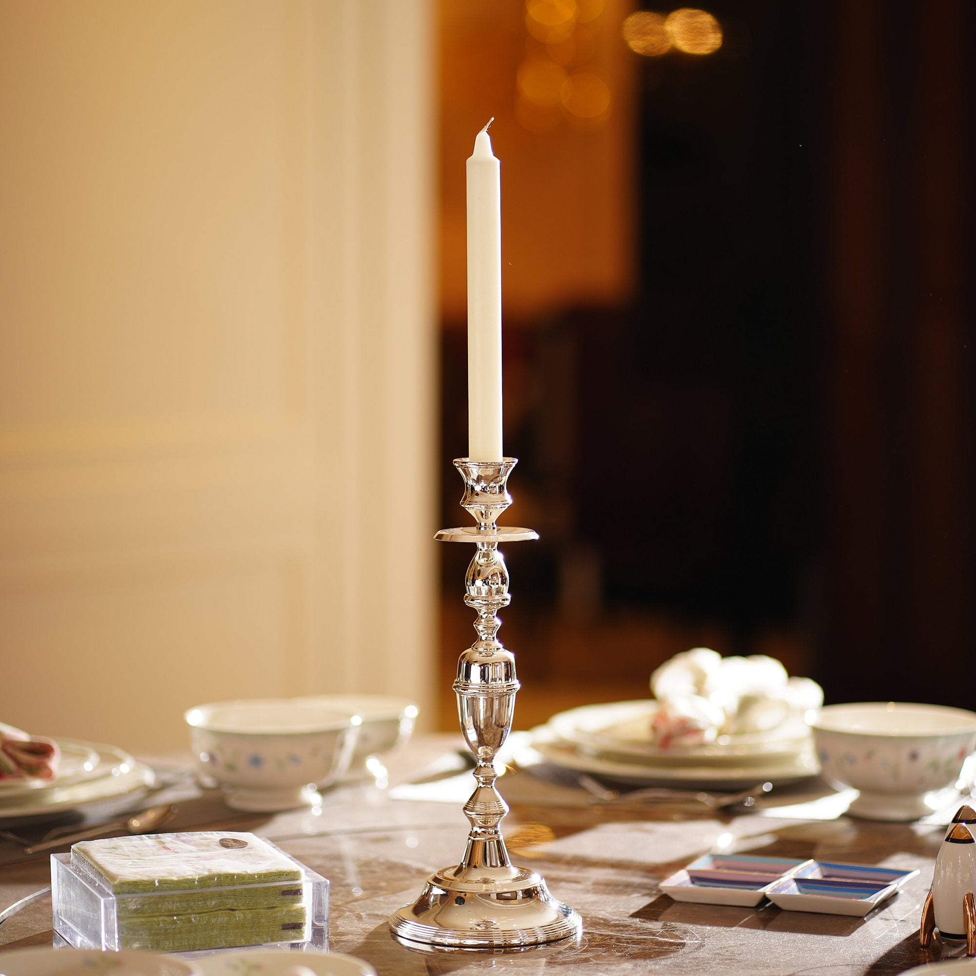Argent Taper Candle Holder