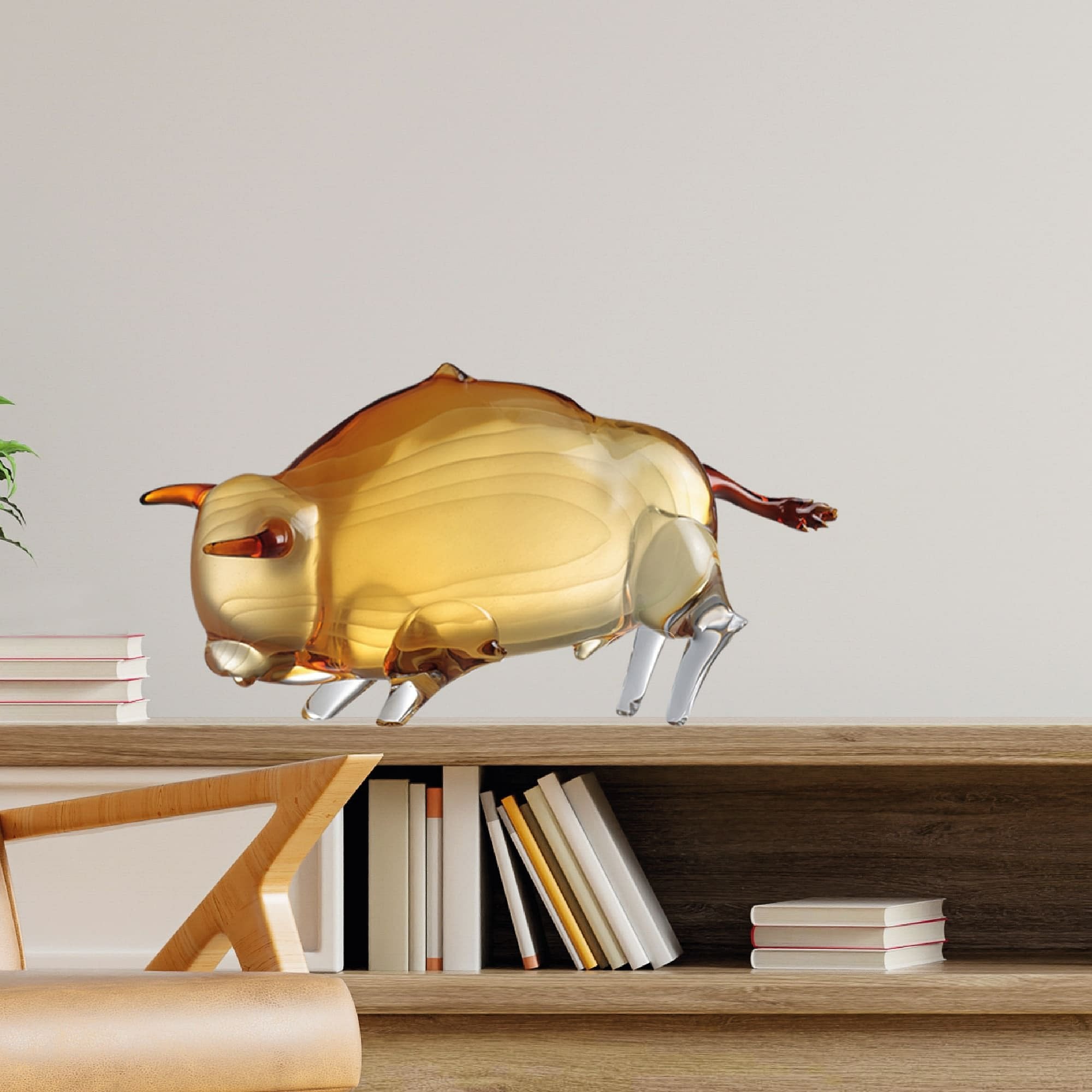 Murano Amber Bull