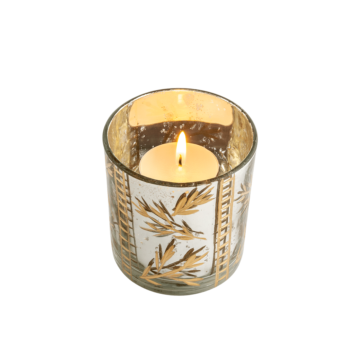Foliole T-Light Holder Gold