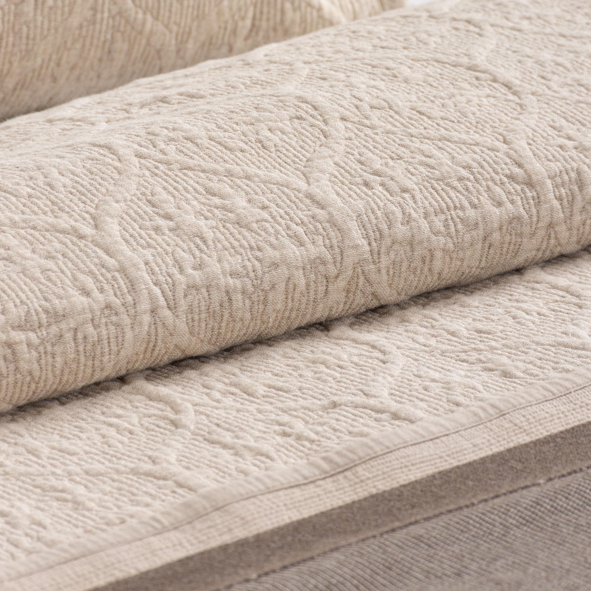 Savona Cotton Linen King Bedspread