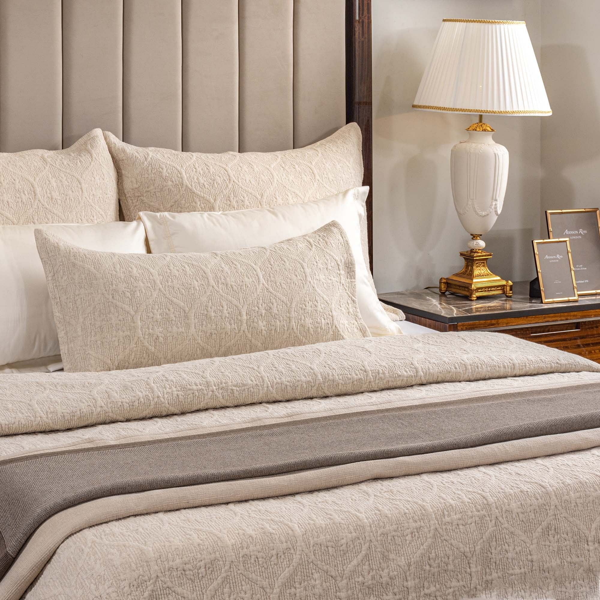 Savona Cotton Linen King Bedspread