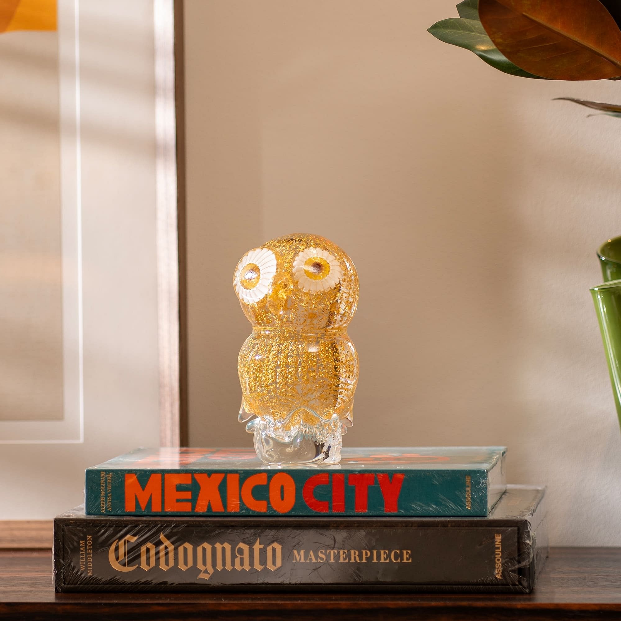 Murano Gold Owl