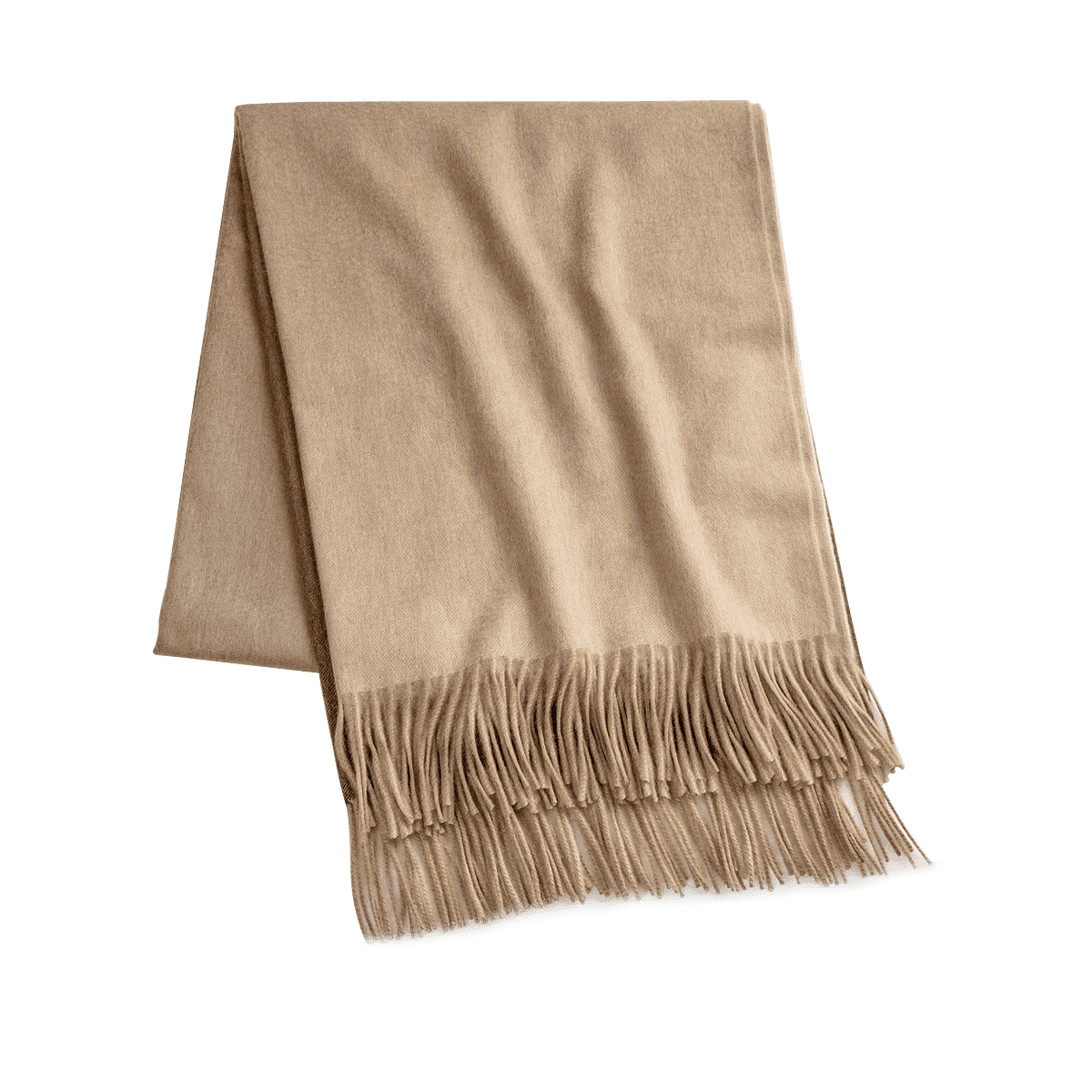 Arran Blush 100% Cashmere Throw Blanket