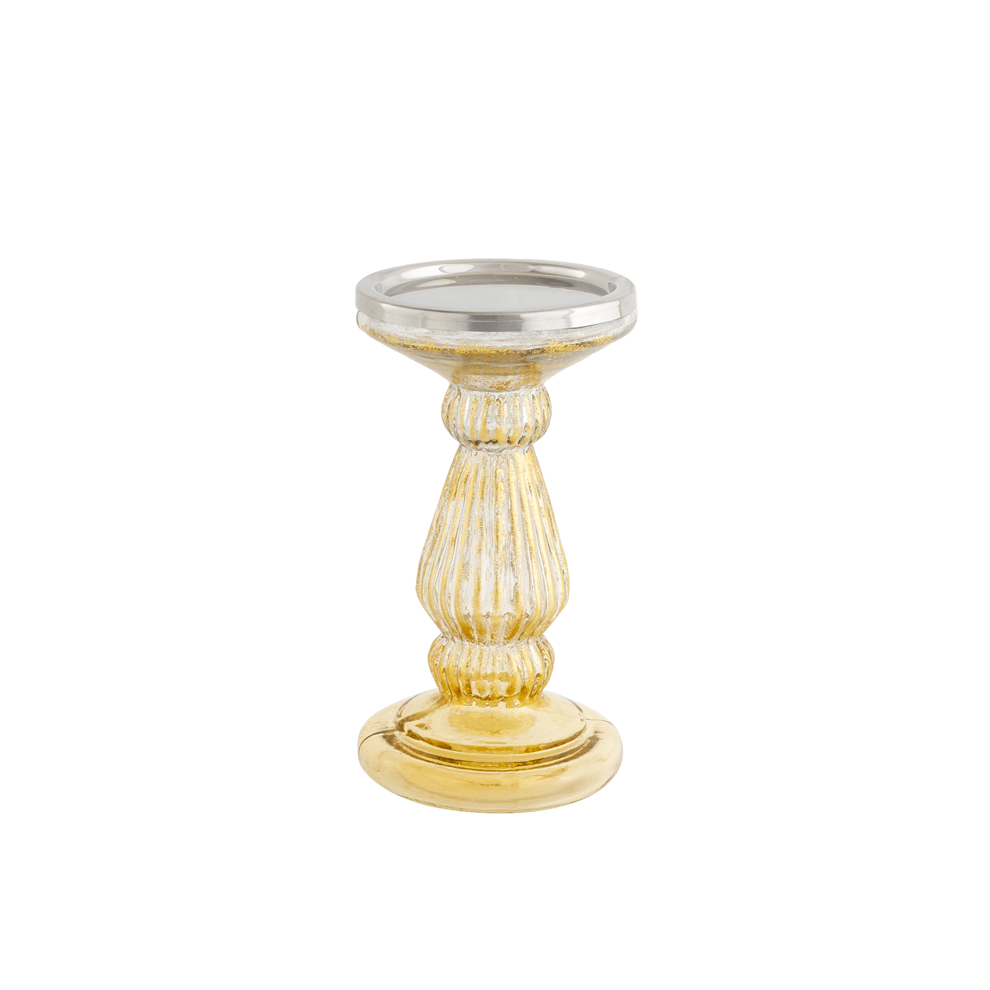 Stately Pillar Candle Holder H 17Cm