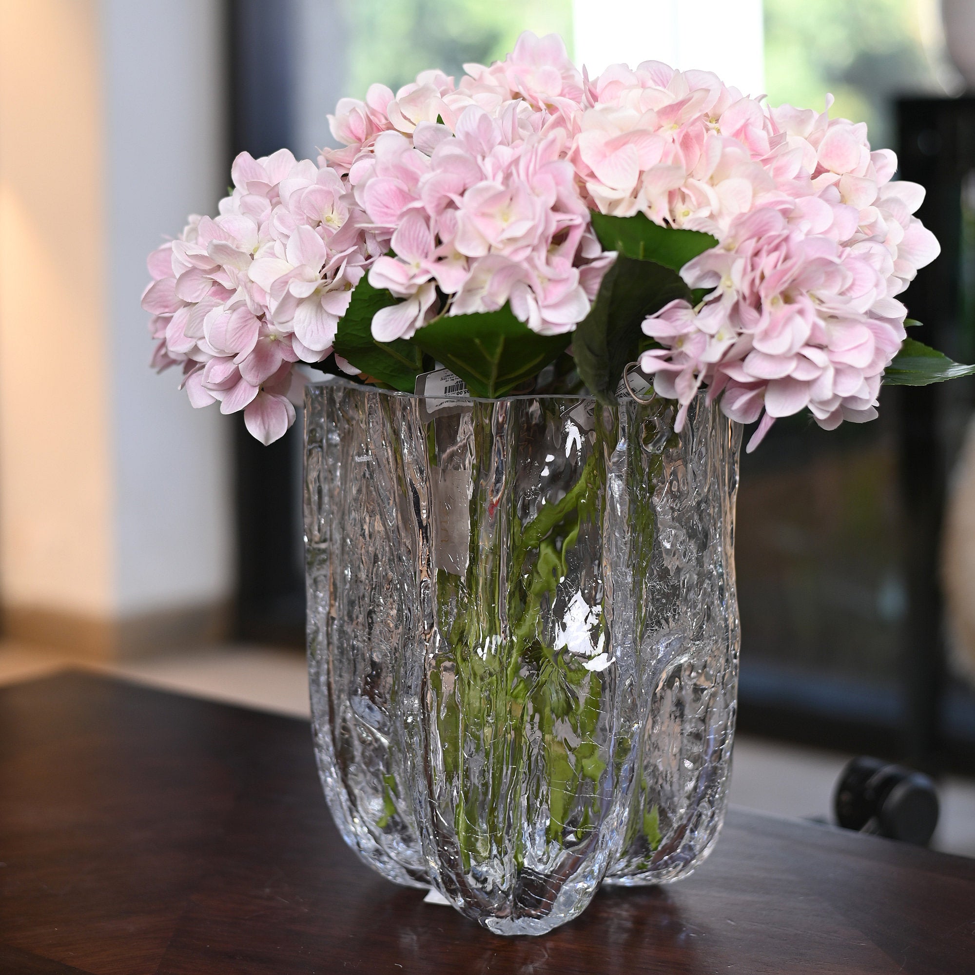 Crackle Clear Vase